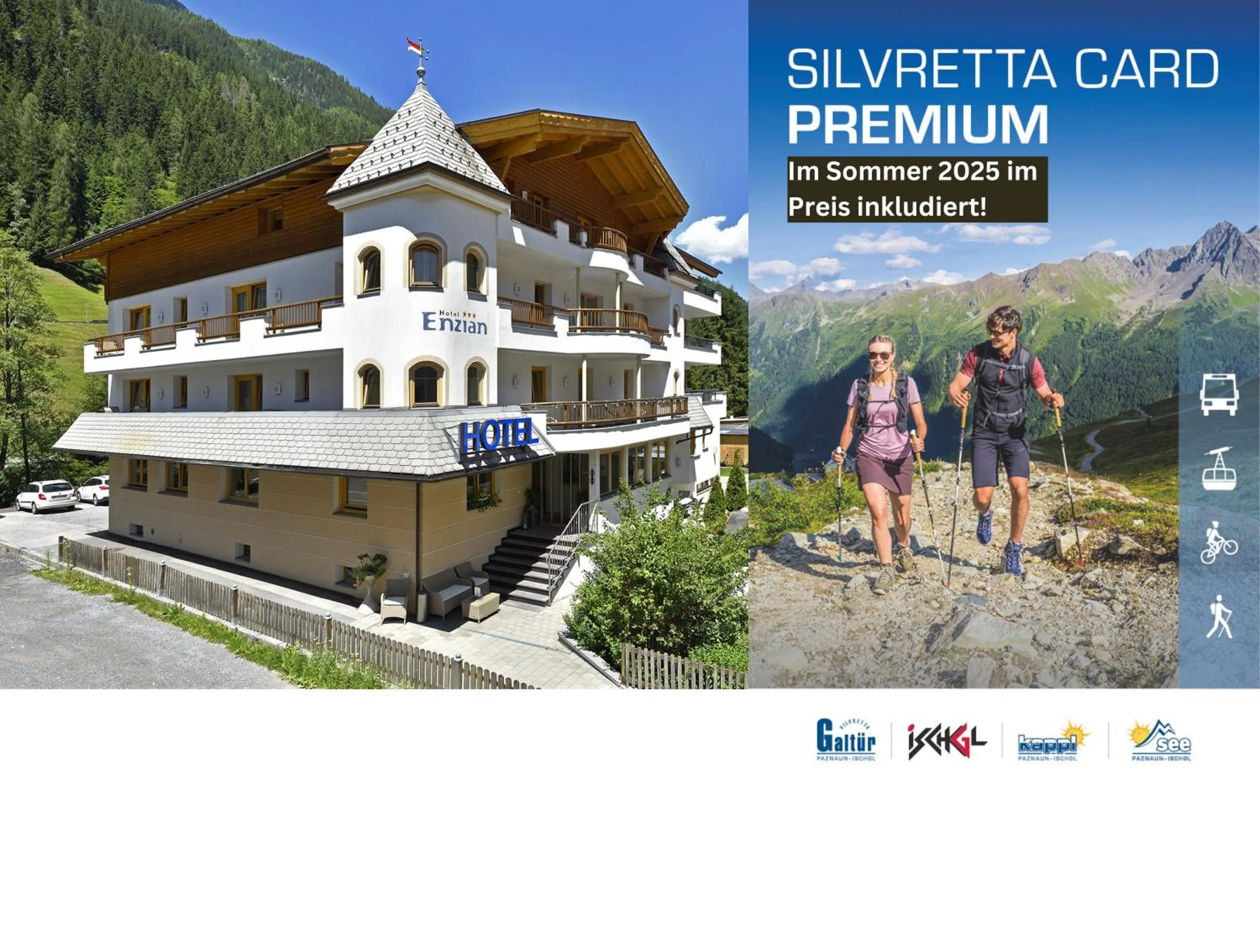 Property building in Hotel Enzian Paznaun