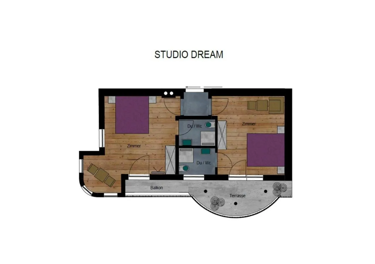 Photo of the whole room in Hotel Enzian Paznaun