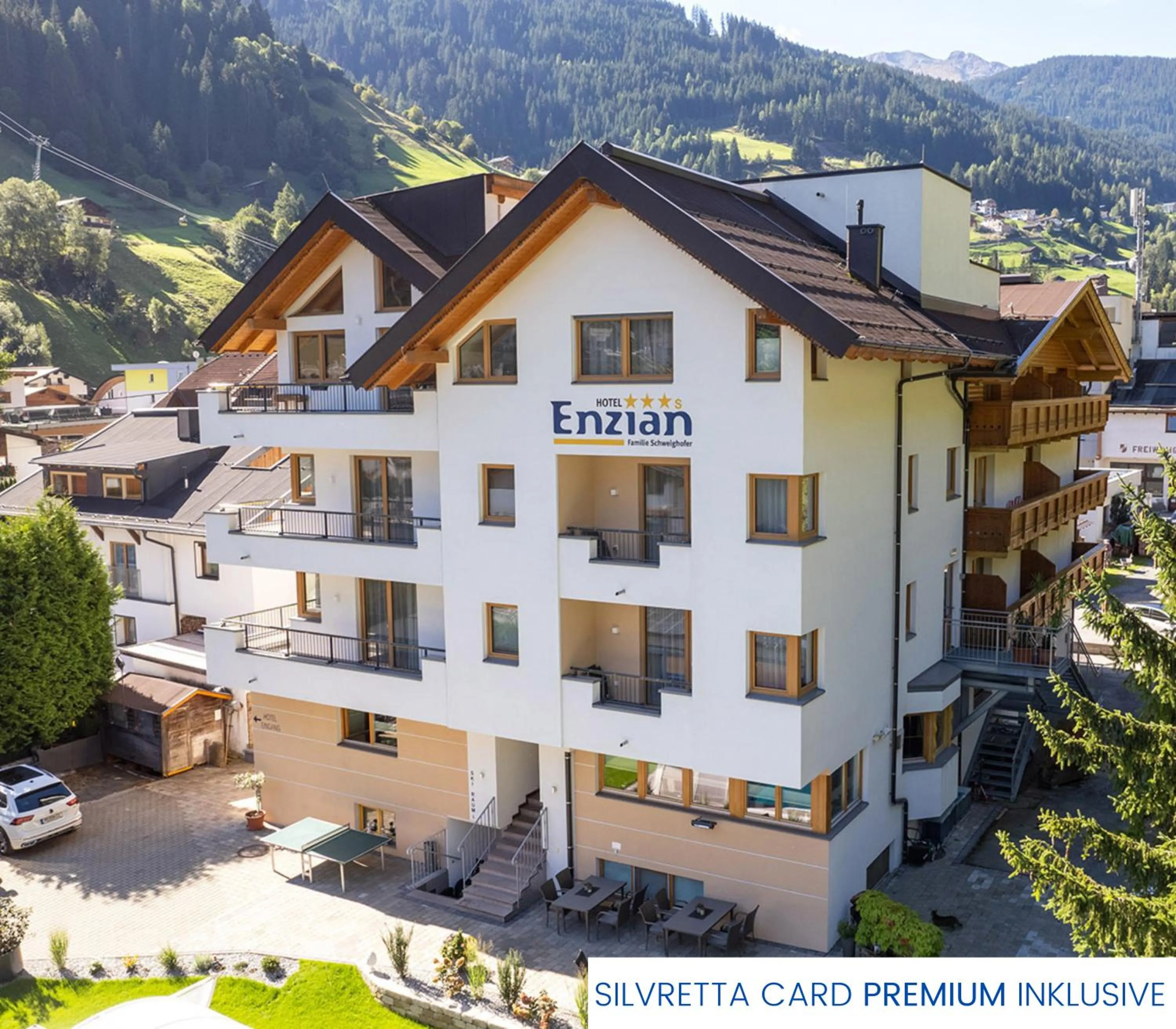 Property building in Hotel Enzian Paznaun