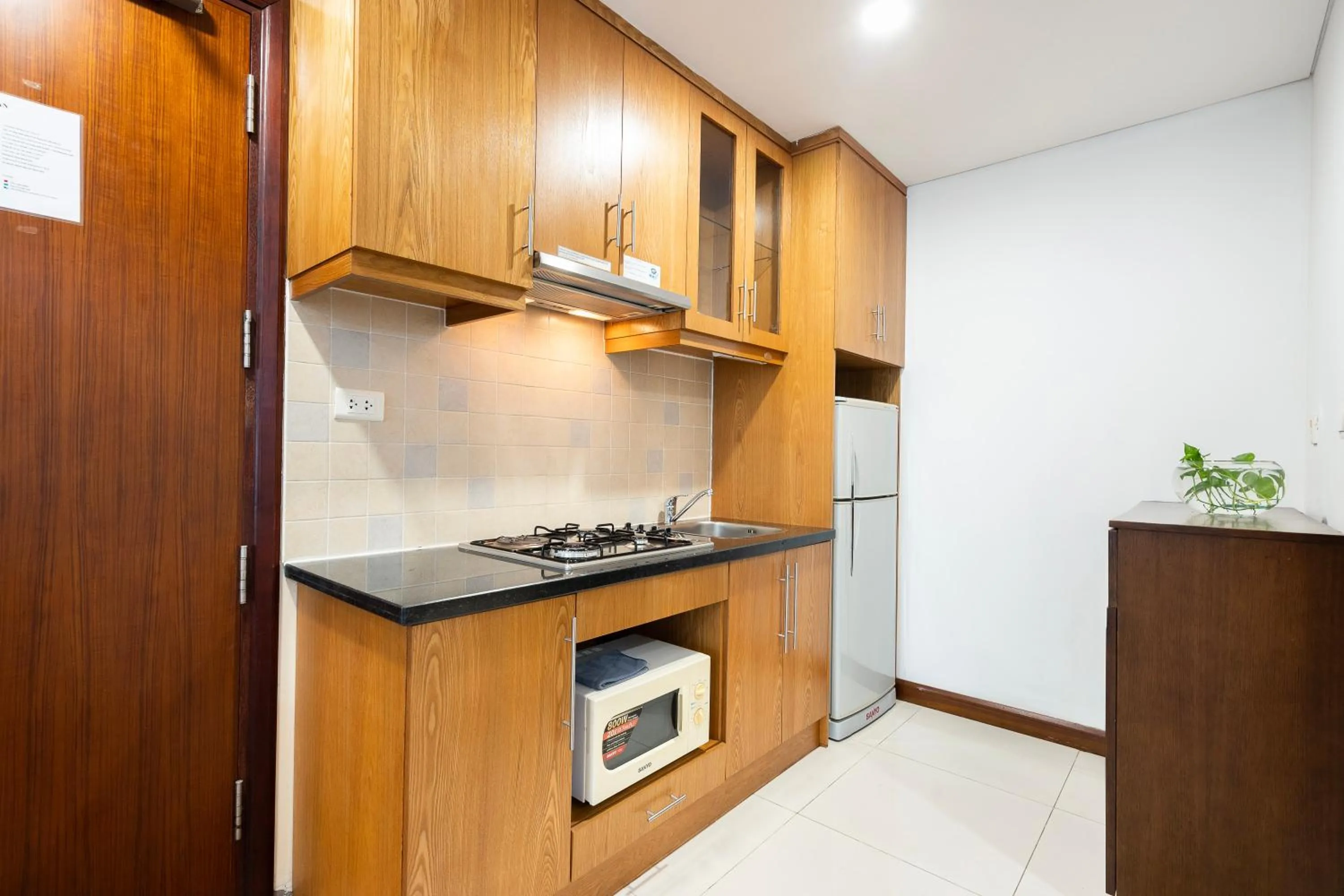 kitchen in Lancaster Ho Chi Minh Serviced Apartment Official
