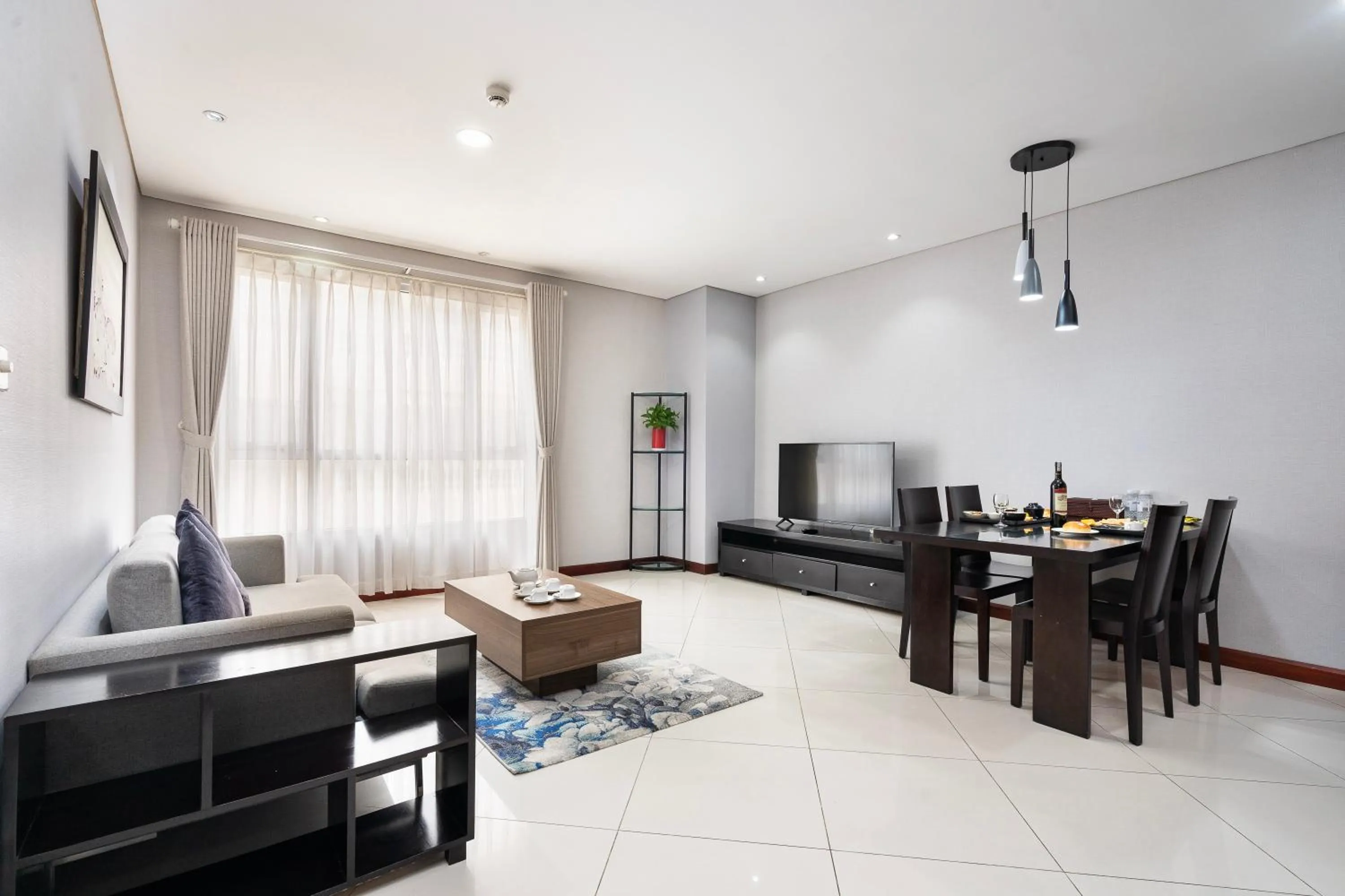 Living room in Lancaster Ho Chi Minh Serviced Apartment Official