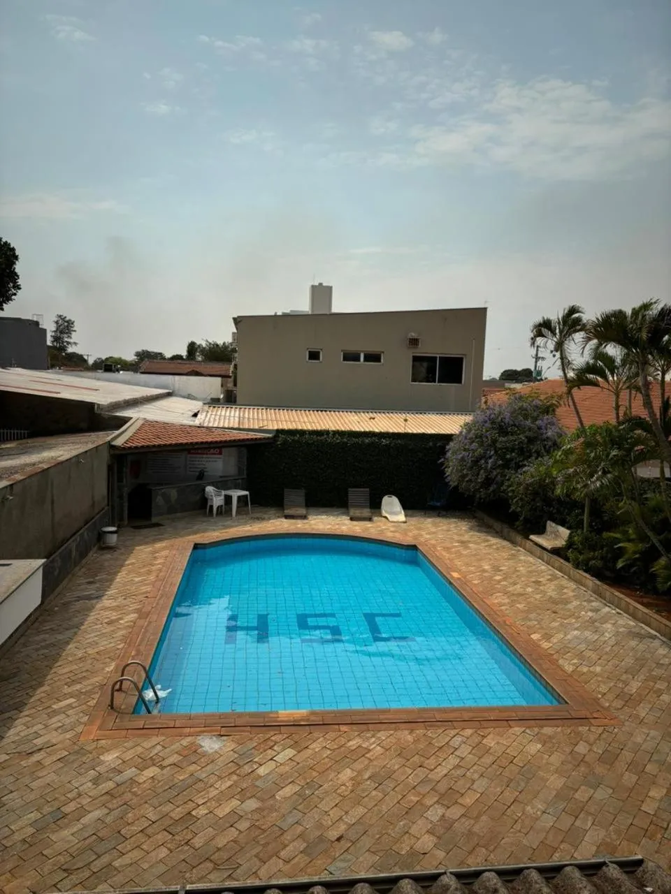 Pool view in Hotel Santa Catarina