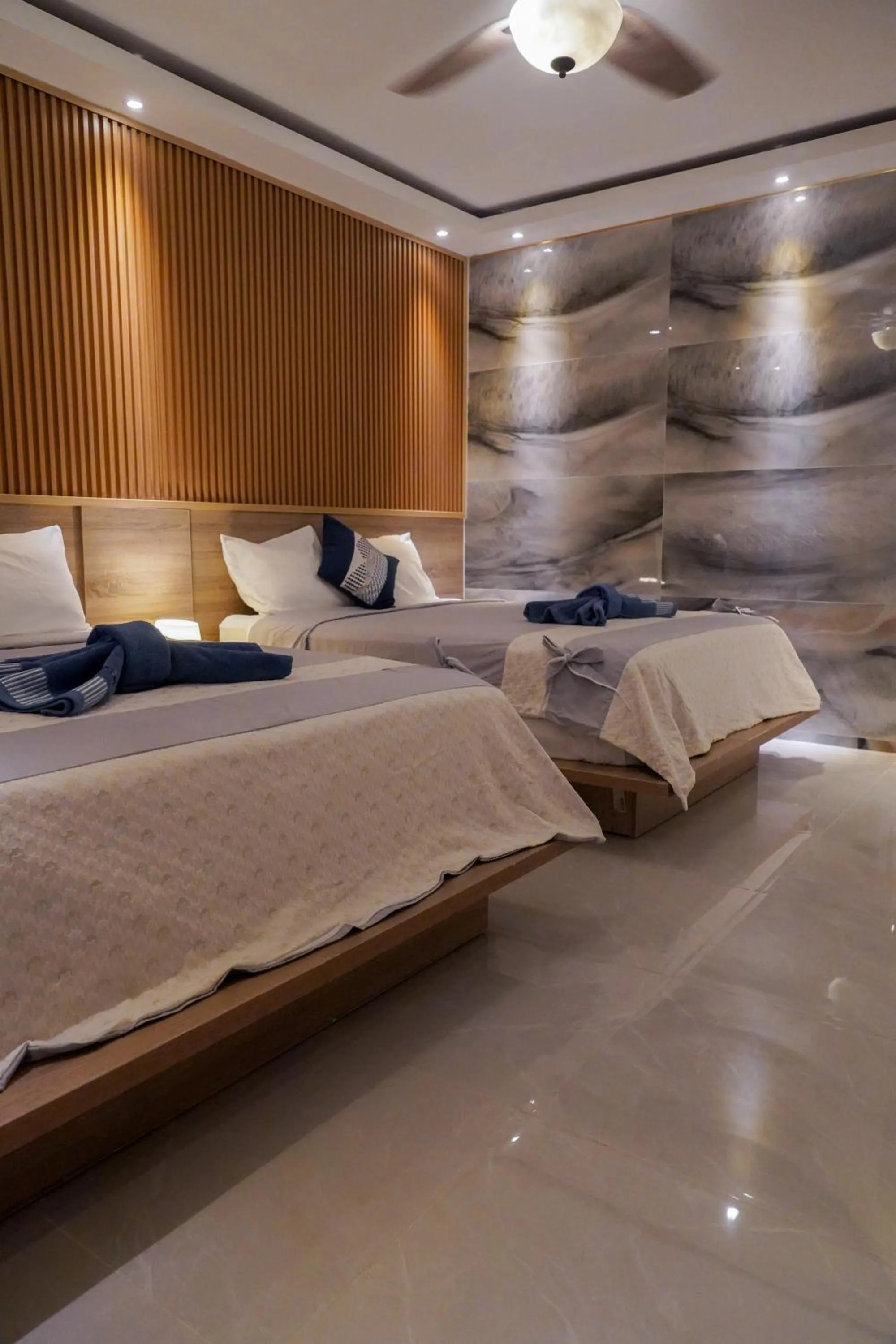 Bed in Soficu Hotel on the beach bayahibe