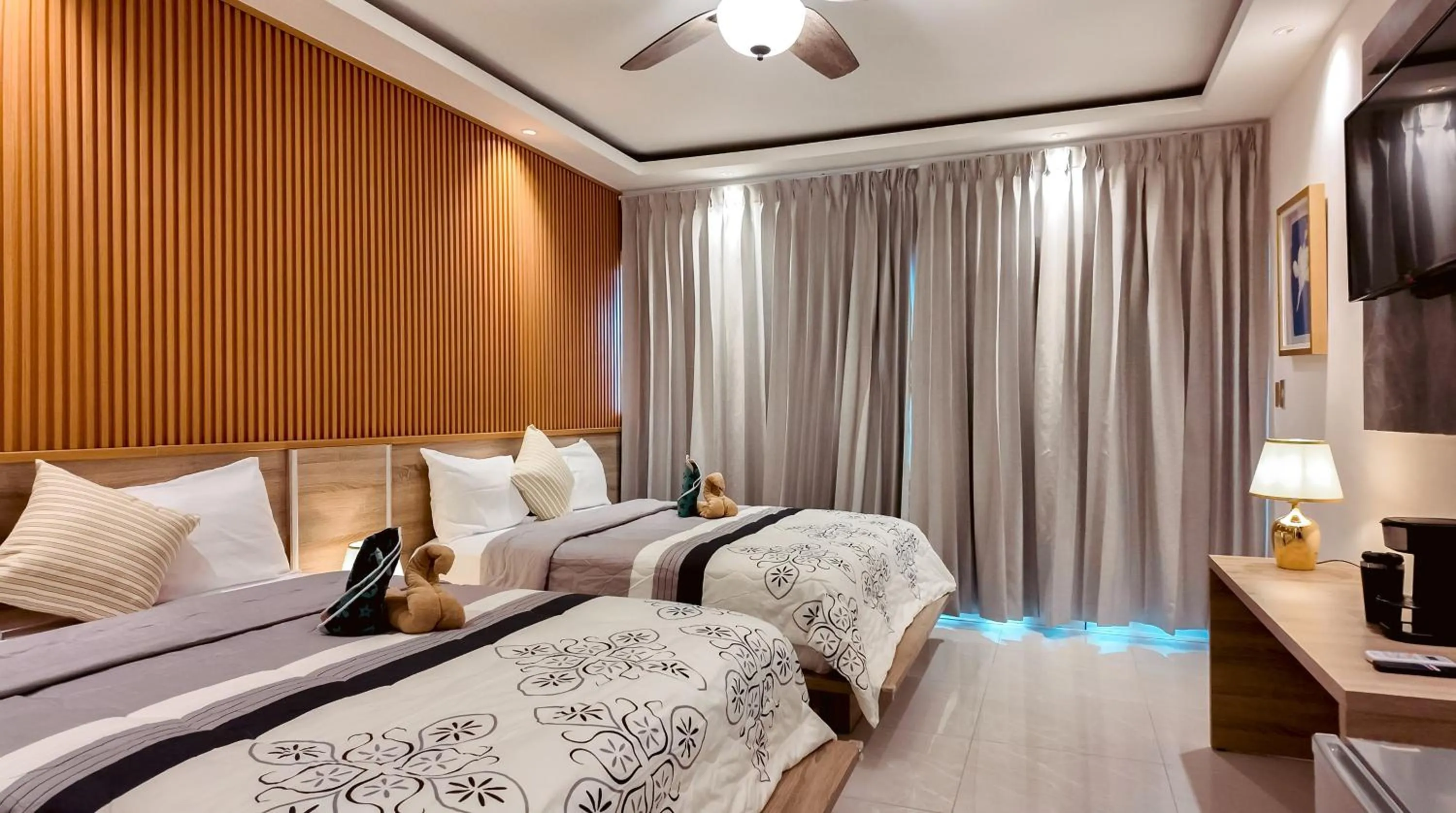 Bed in Soficu Hotel on the beach bayahibe