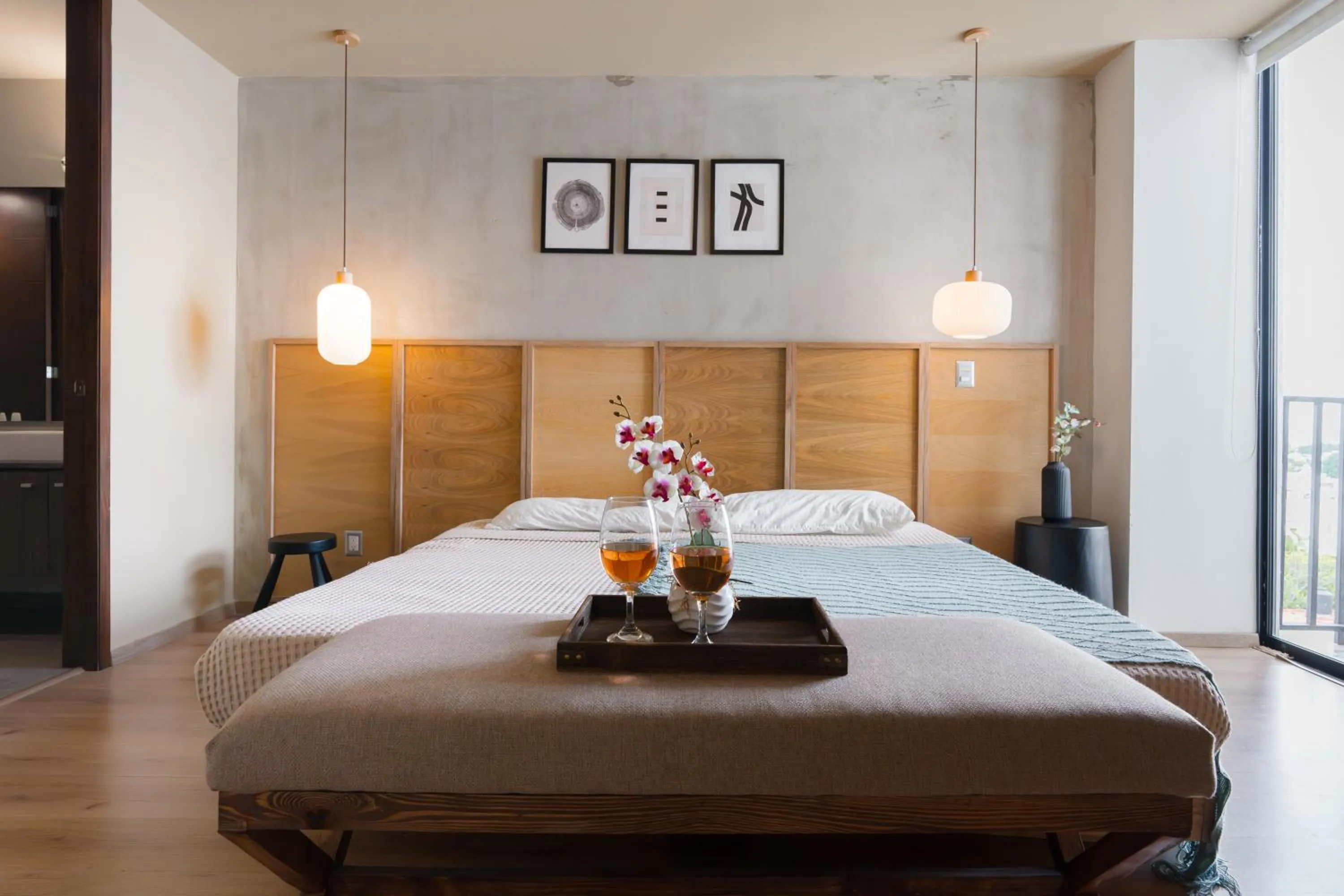 Bed in DHaus Guadalajara Country Club