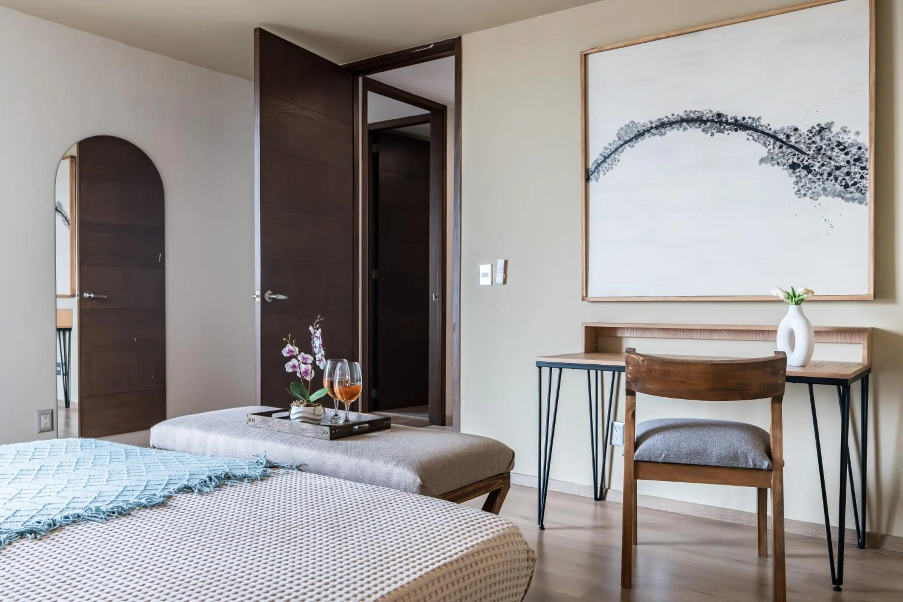 Bed in DHaus Guadalajara Country Club