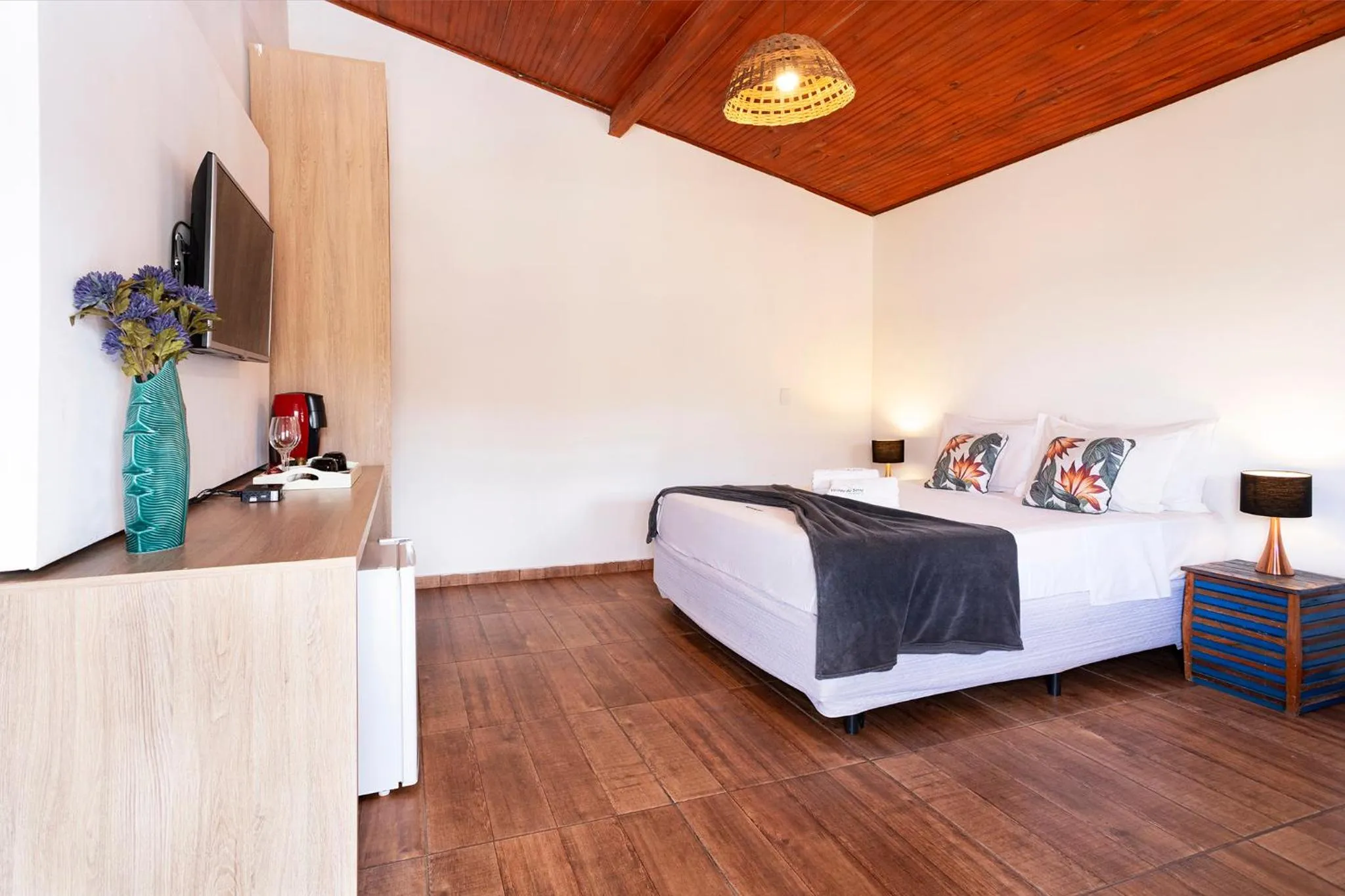 Bed in Pousada Vereda da Serra