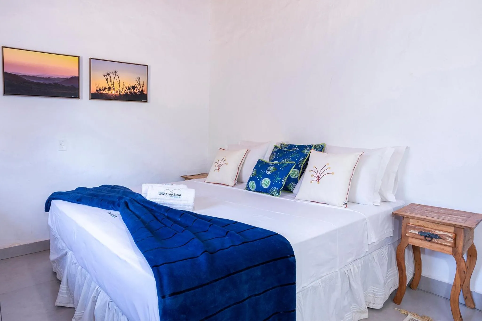 Bed in Pousada Vereda da Serra