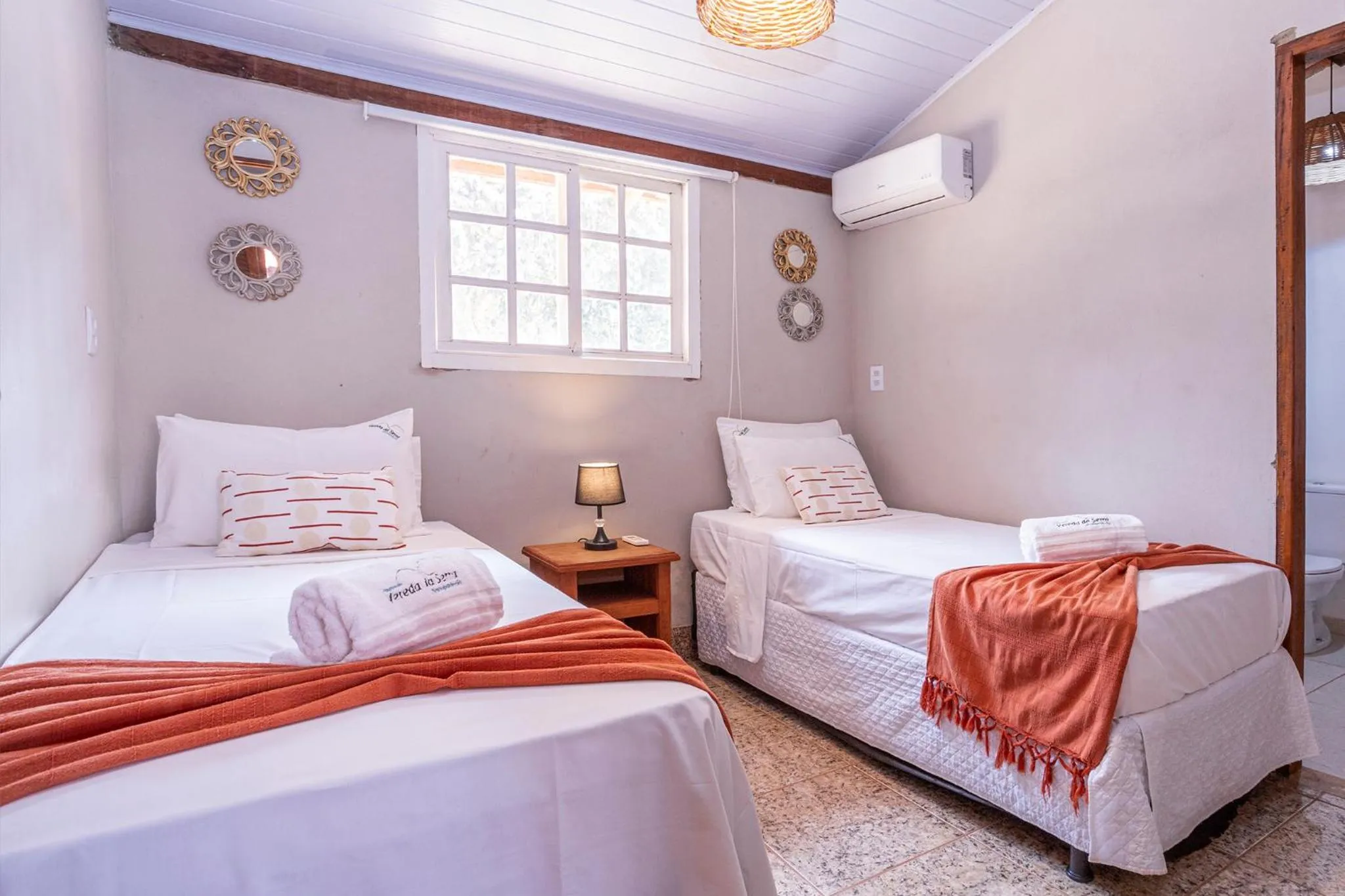 Bed in Pousada Vereda da Serra