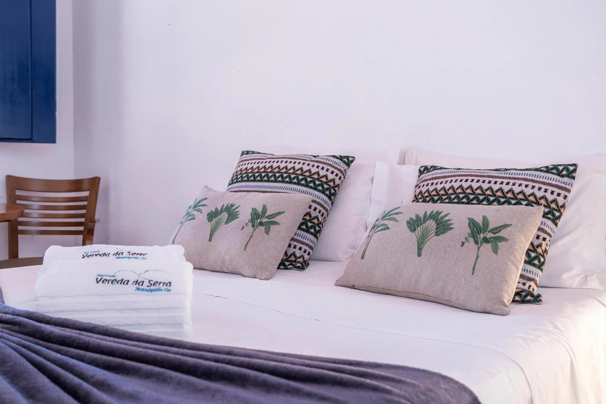 Bed in Pousada Vereda da Serra