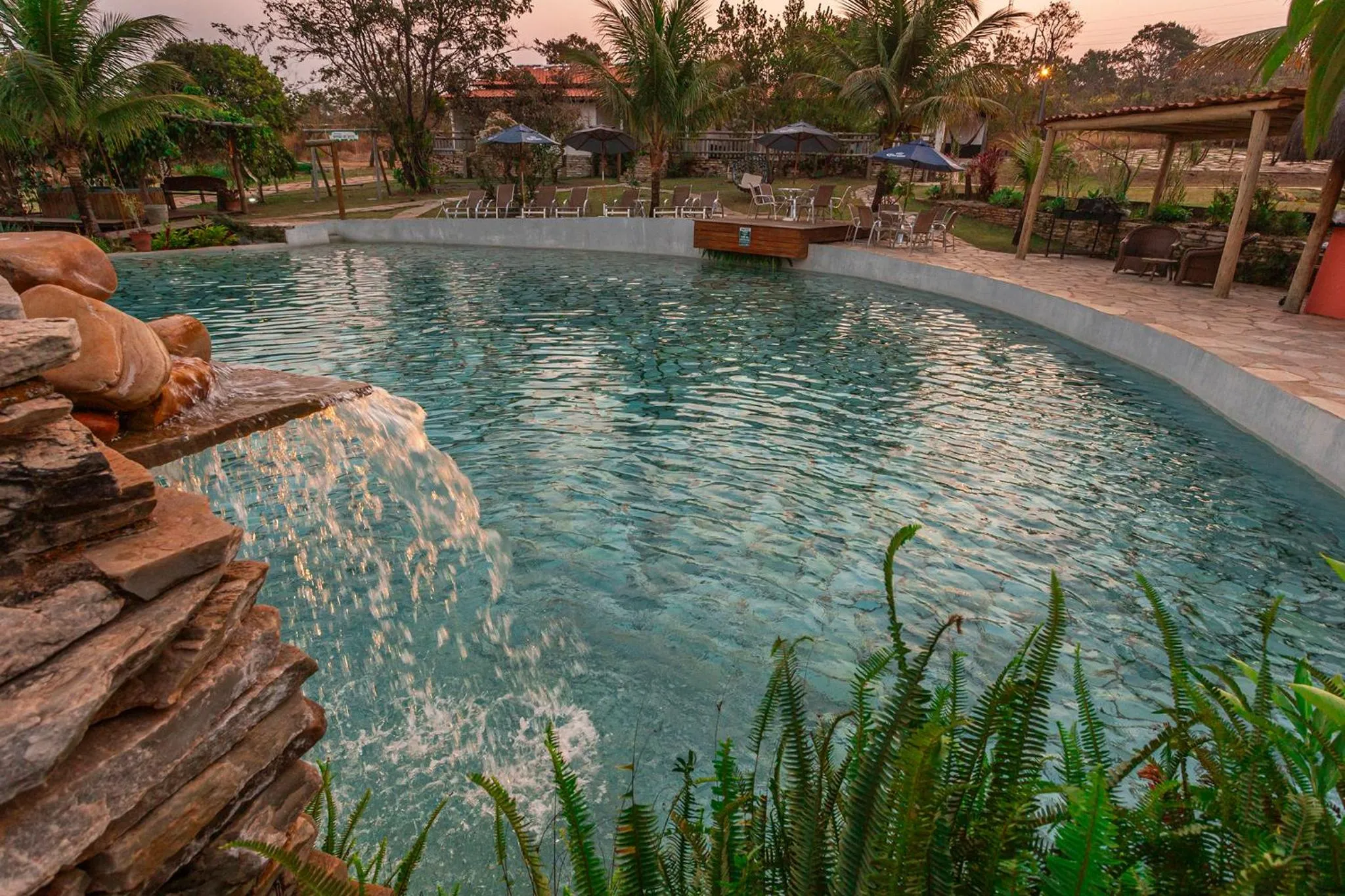 Swimming pool in Pousada Vereda da Serra
