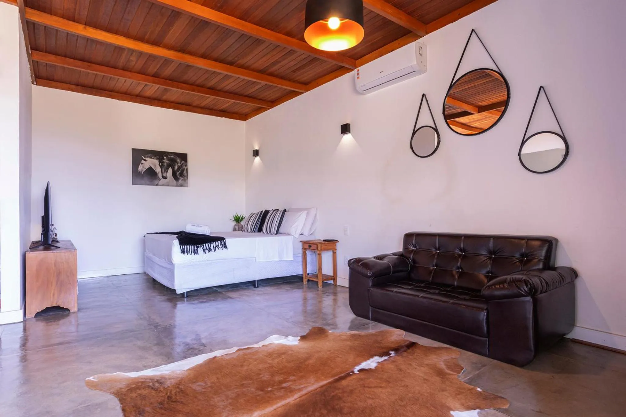 Bed in Pousada Vereda da Serra