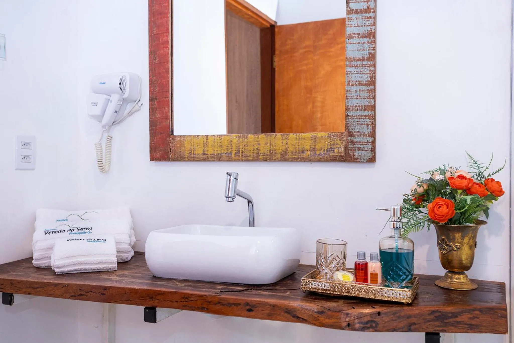 Bathroom in Pousada Vereda da Serra