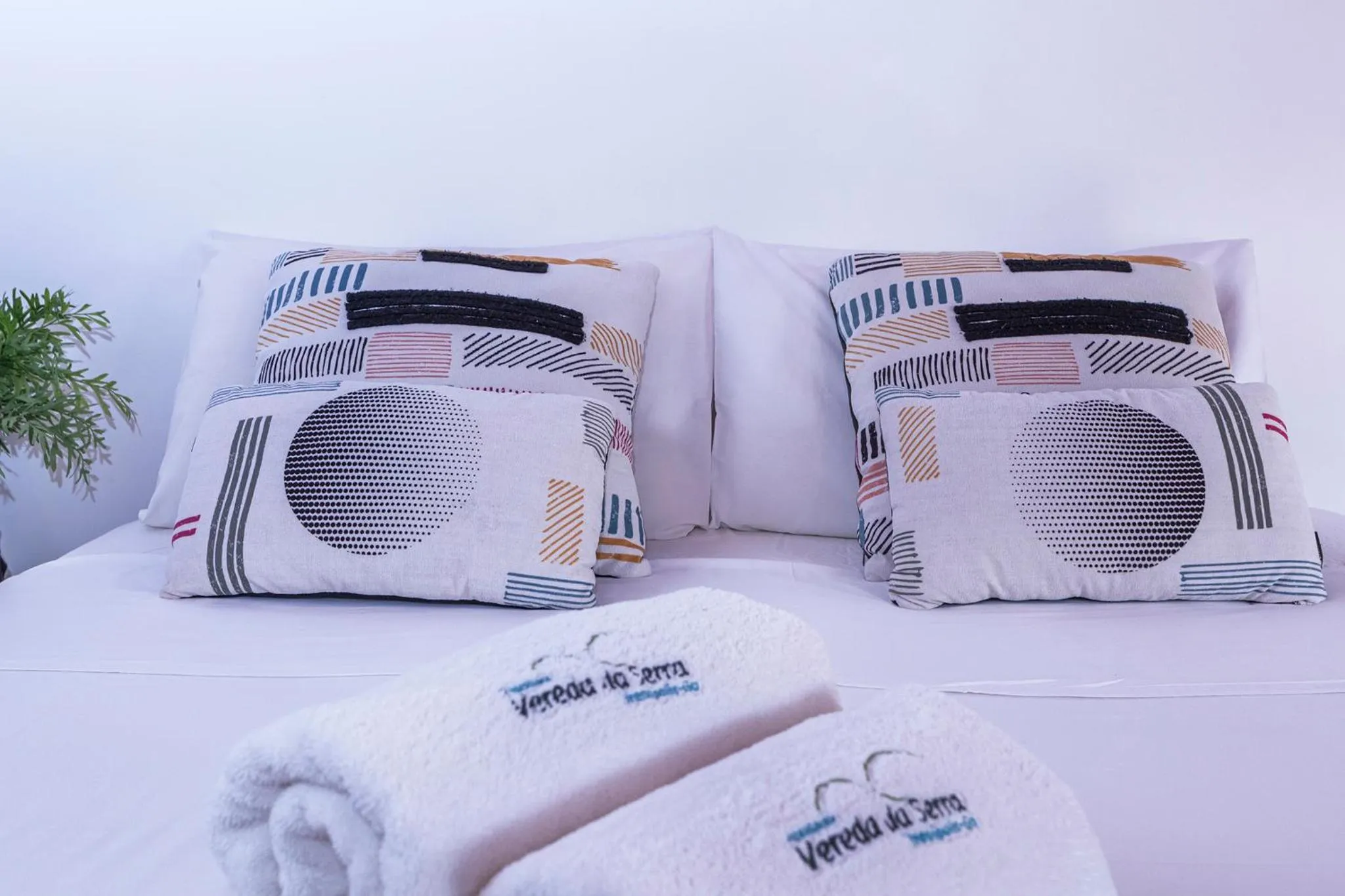 Bed in Pousada Vereda da Serra