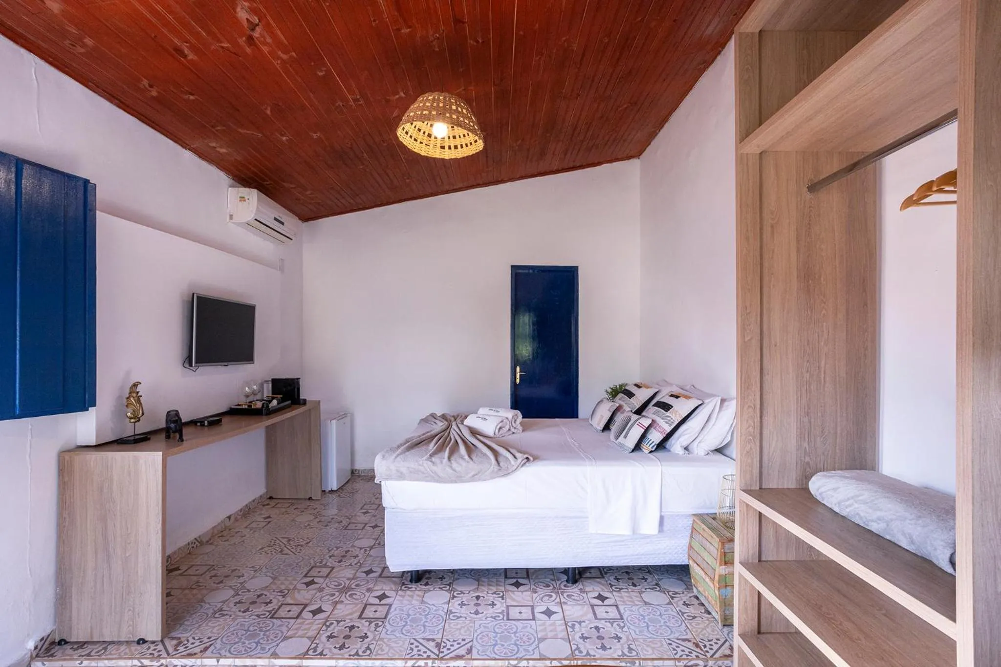 Bed in Pousada Vereda da Serra