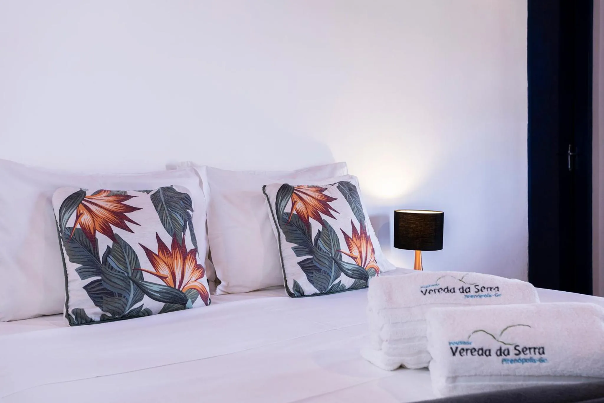Bed in Pousada Vereda da Serra