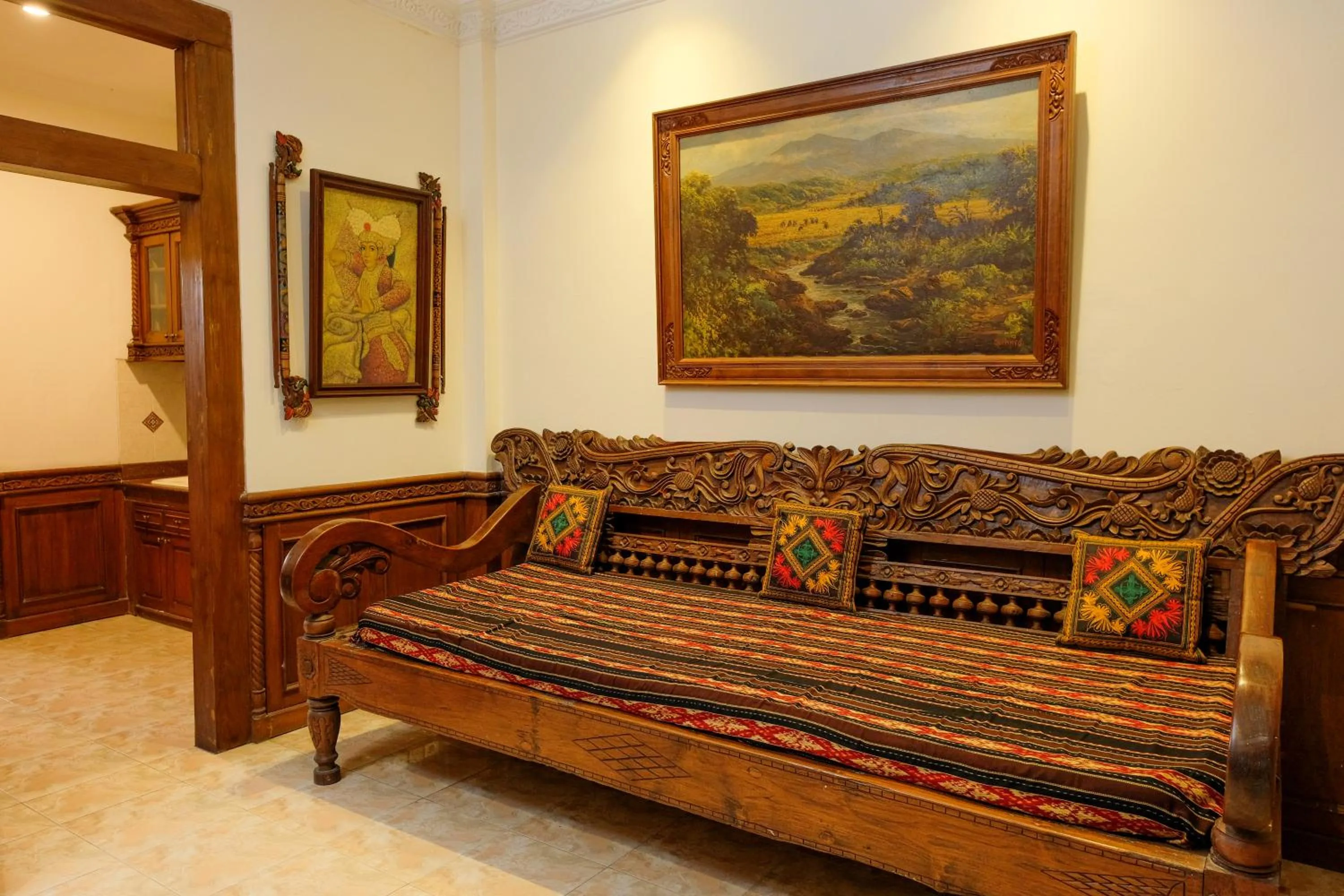 Seating area in Rumah Pesik Art & Heritage Hotel