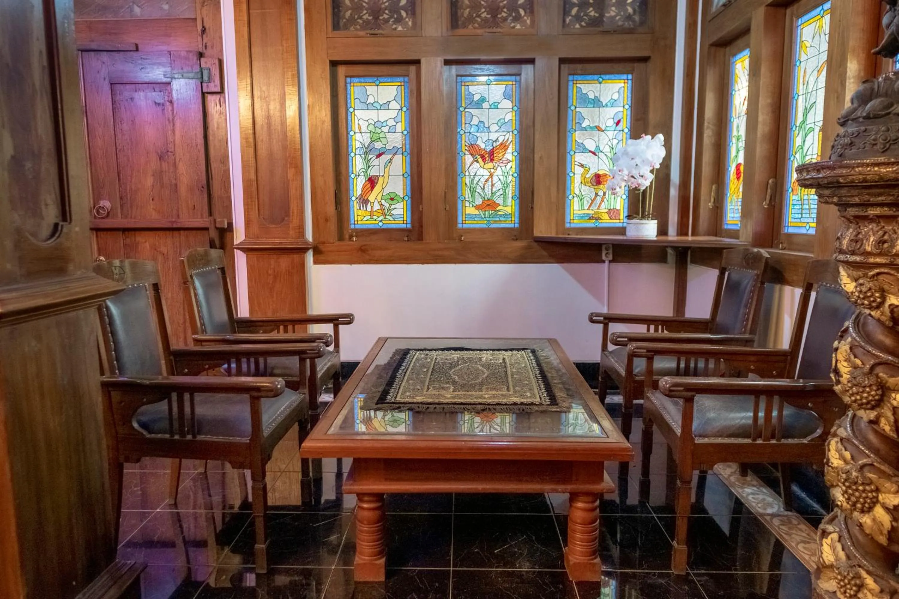 Seating area in Rumah Pesik Art & Heritage Hotel