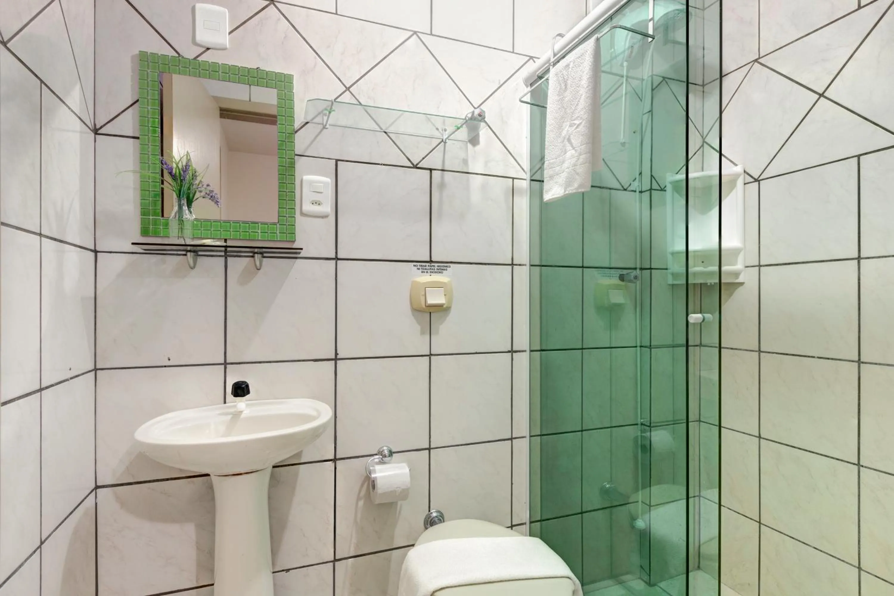 Bathroom in Pousada Dom Toazza