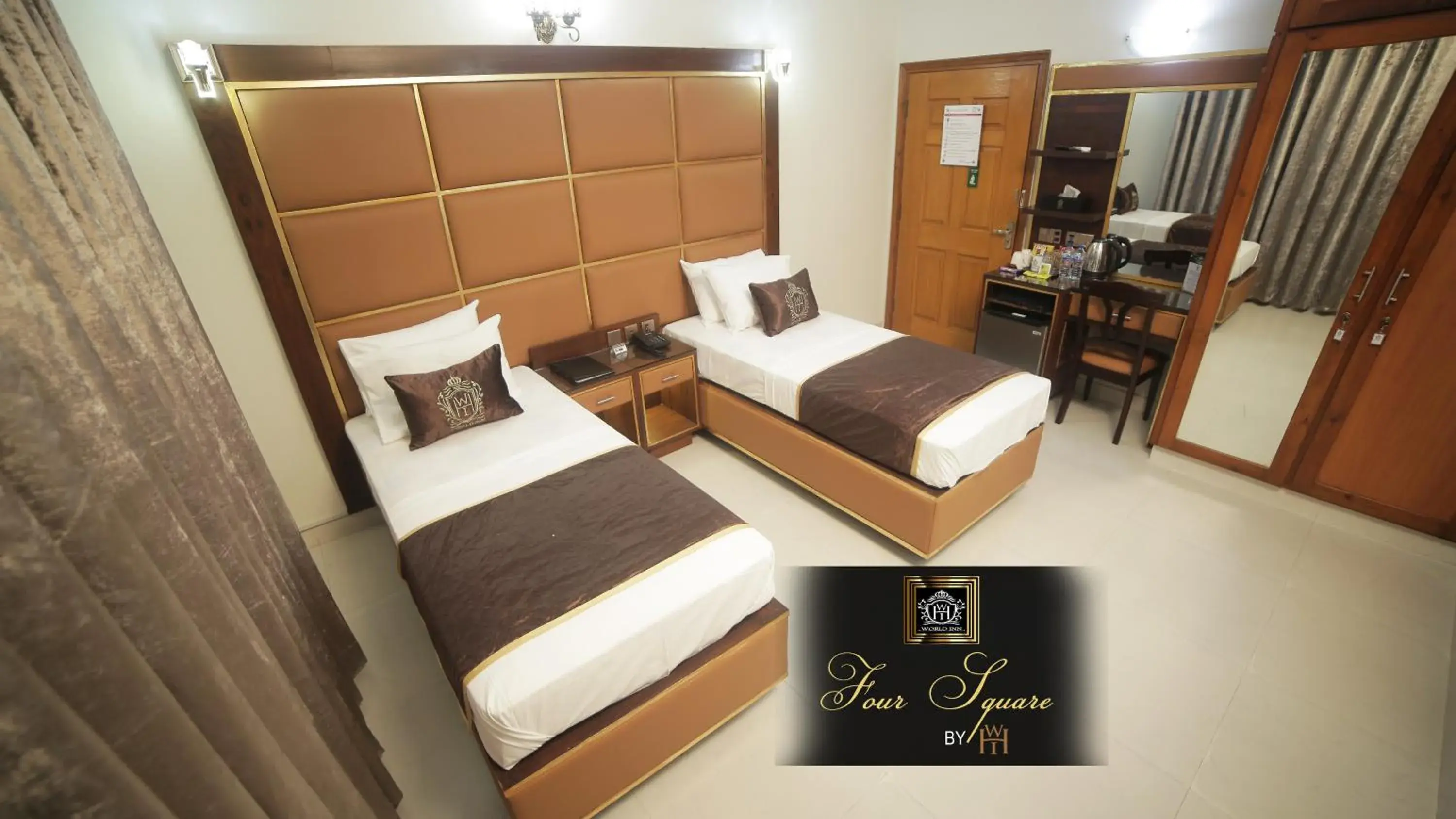 Deluxe Twin Room in Four Squares by WI Hotel Deluxe Twin Room in Four Squares by WI Hotel