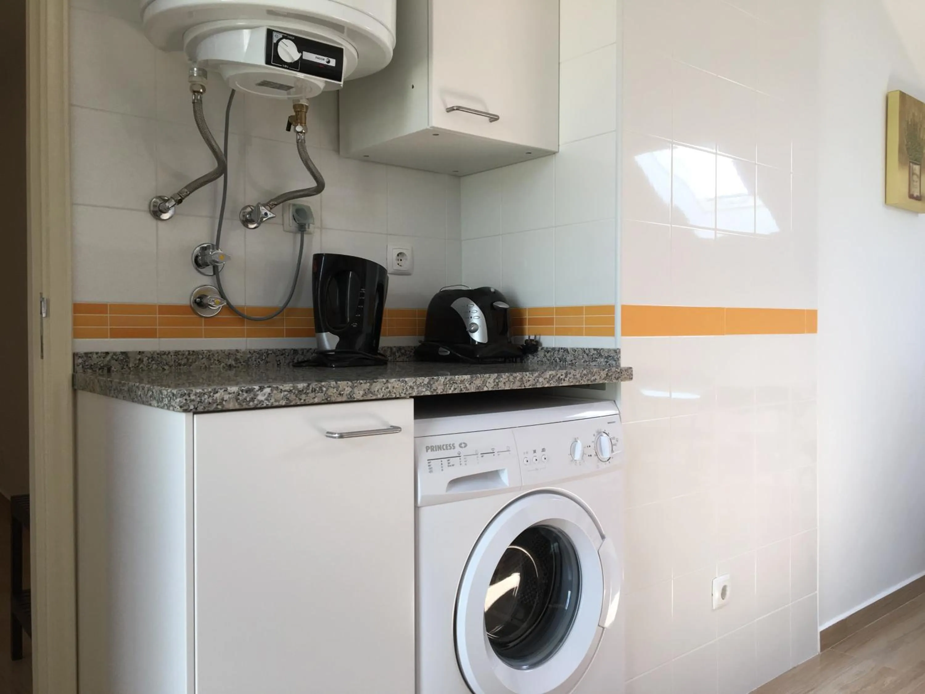 Kitchen or kitchenette in Discovery Apartment Expo - Aeroporto