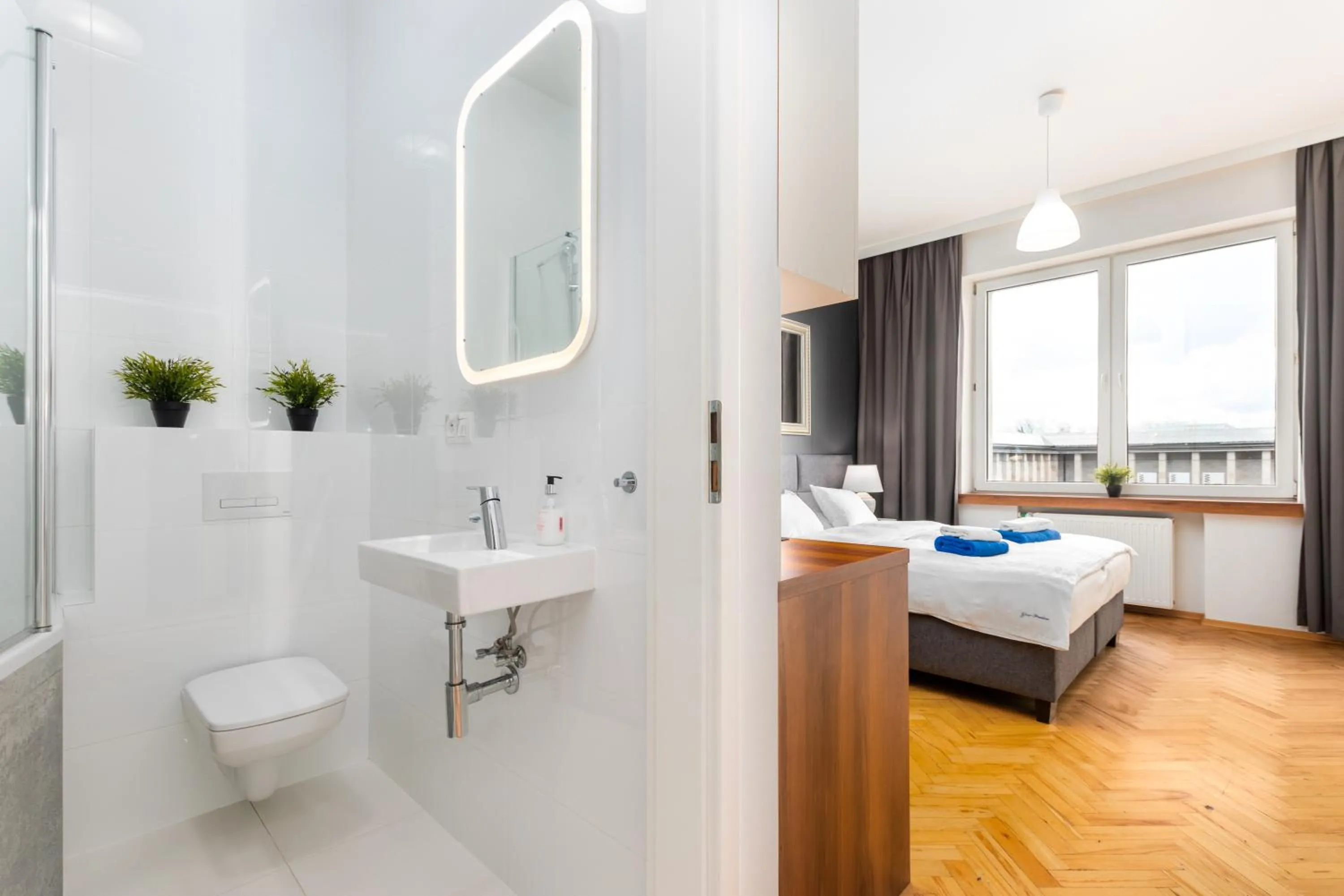Bathroom, Bed in Smolna Apartments by Your Freedom