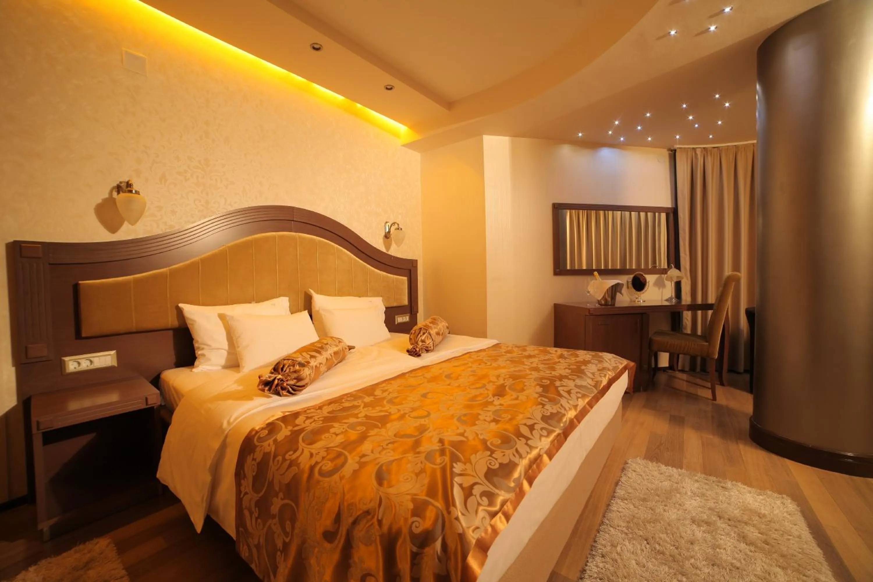 Decorative detail, Bed in City Palace Hotel