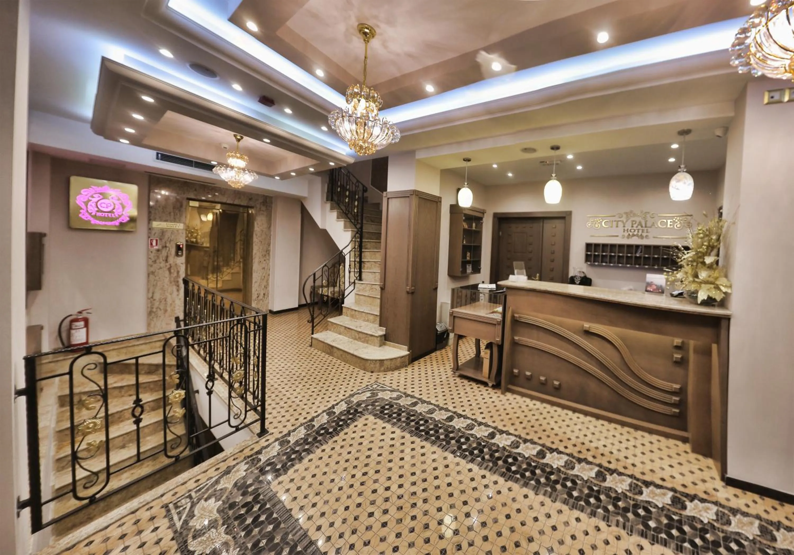 Lobby or reception in City Palace Hotel