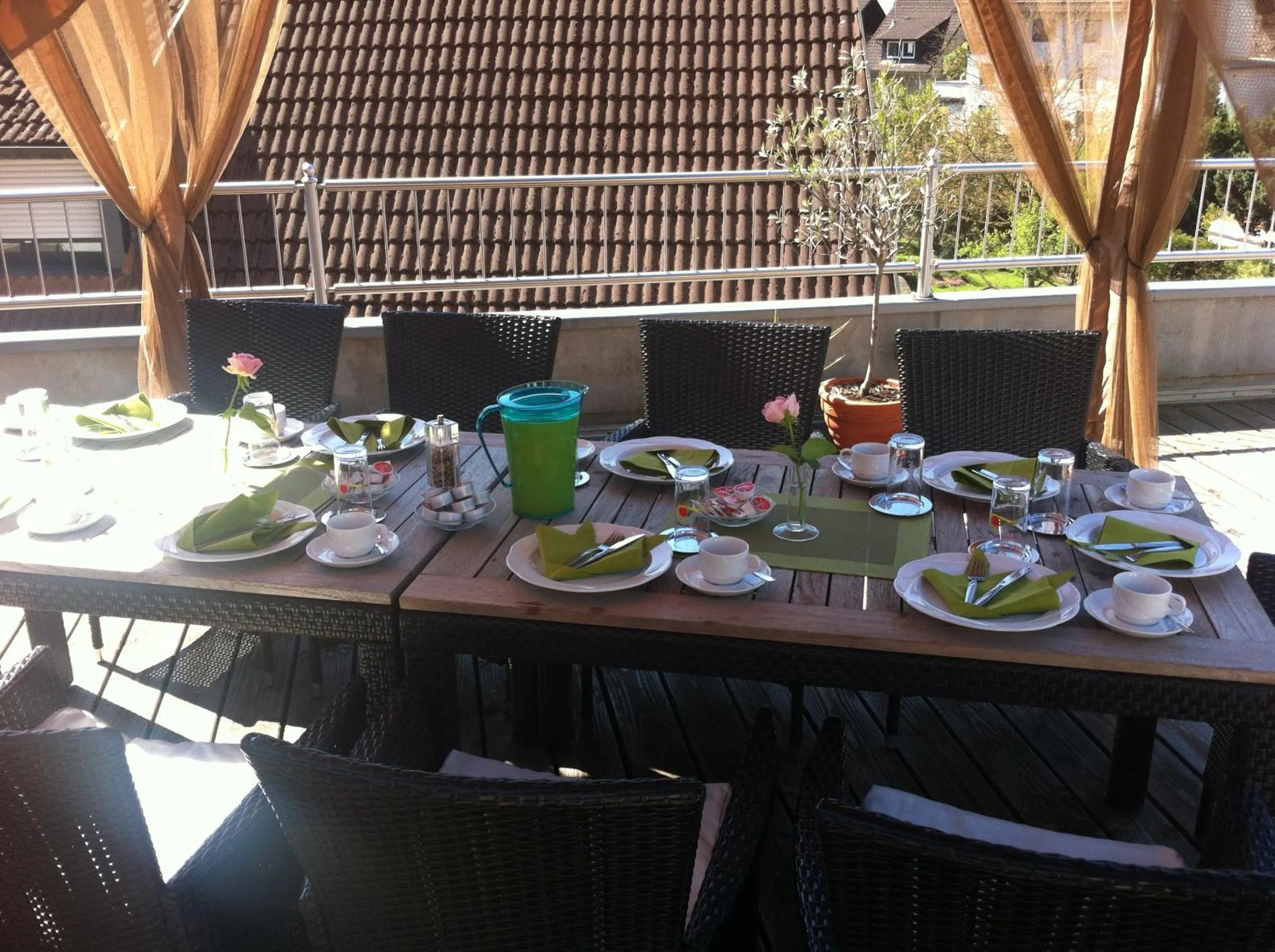 Balcony/Terrace in Gasthof und Pension Zur Frischen Quelle