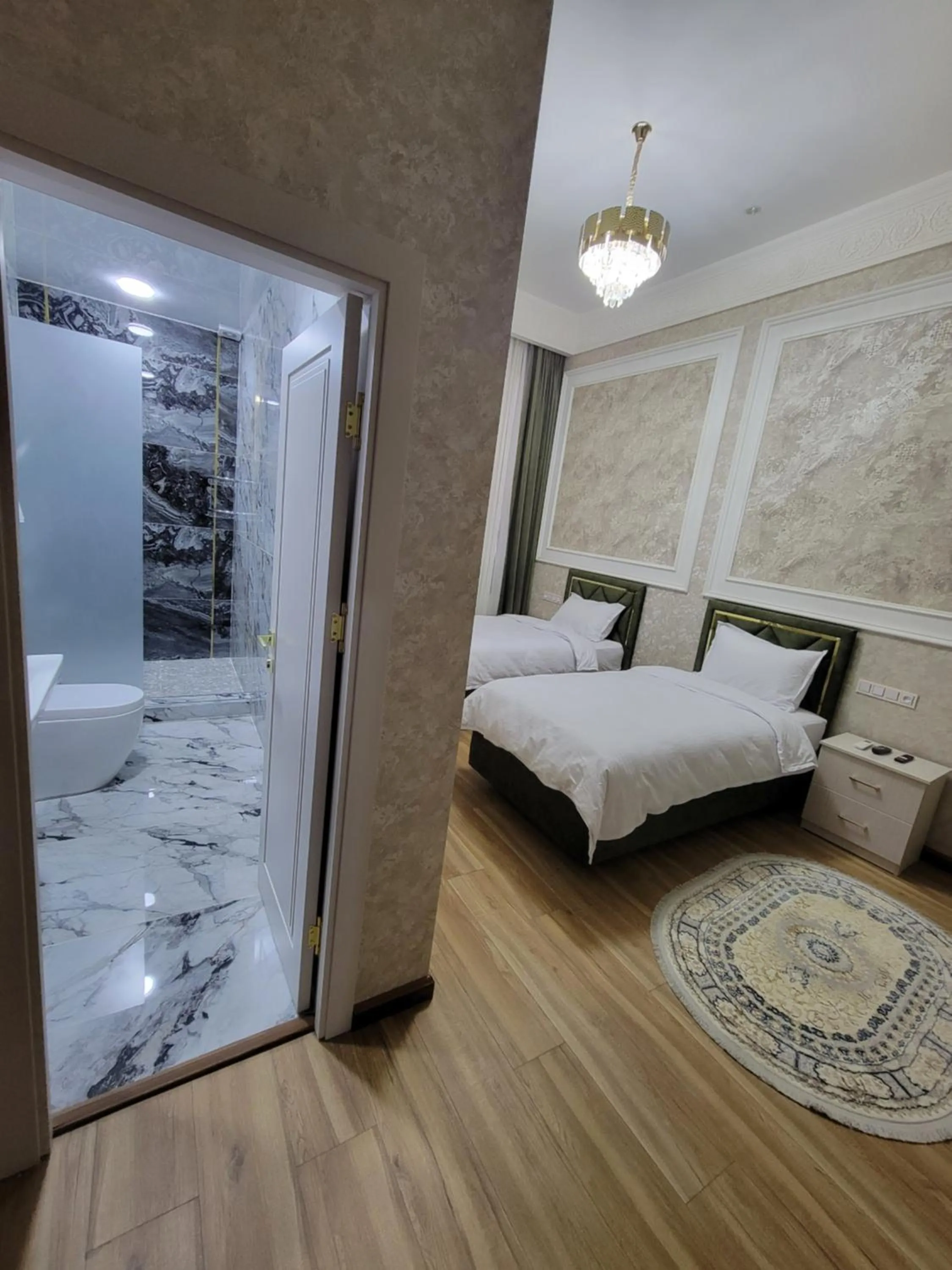 Bed in Old City Samarkand Hotel
