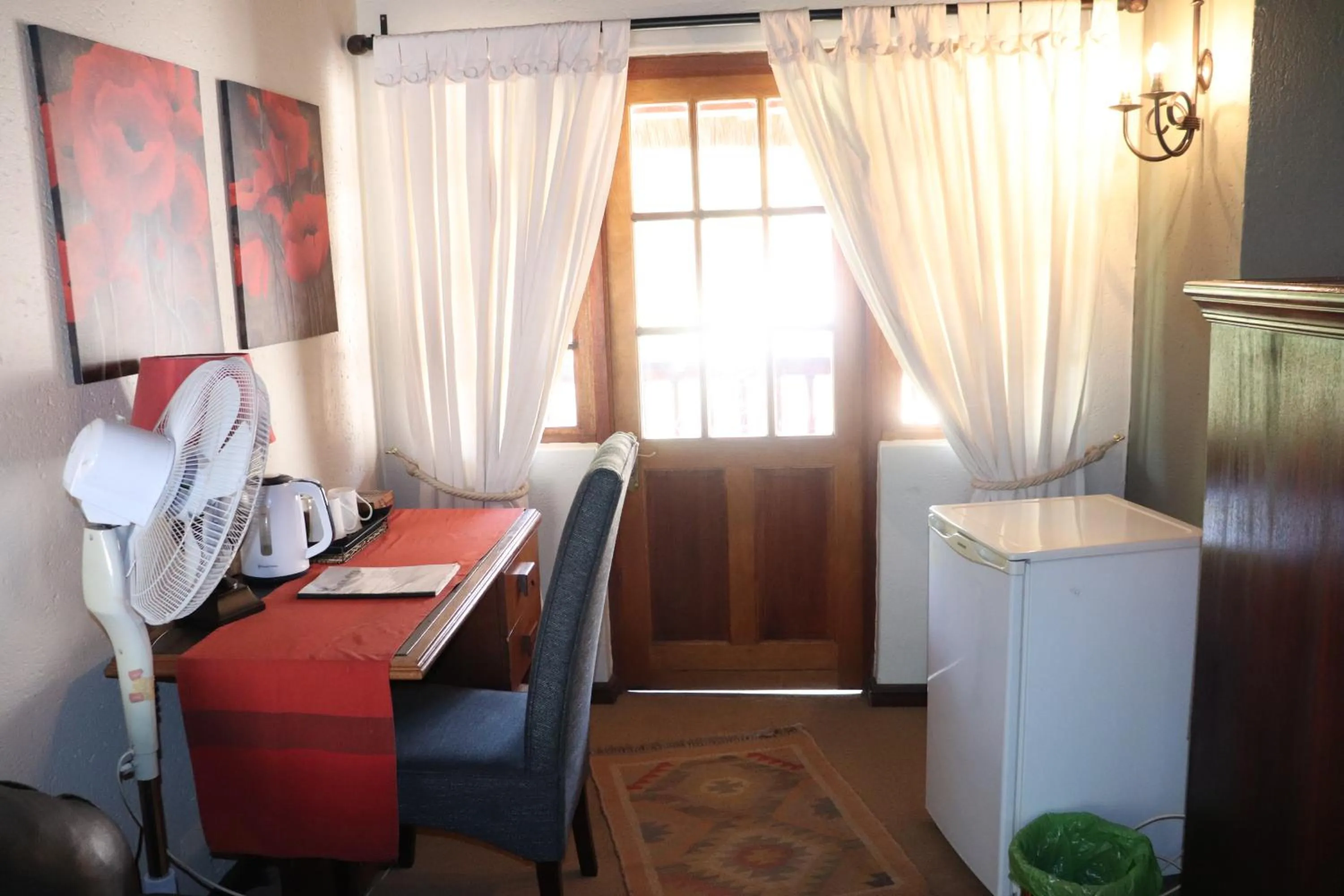 Seating area in Khaya Africa Guesthouse