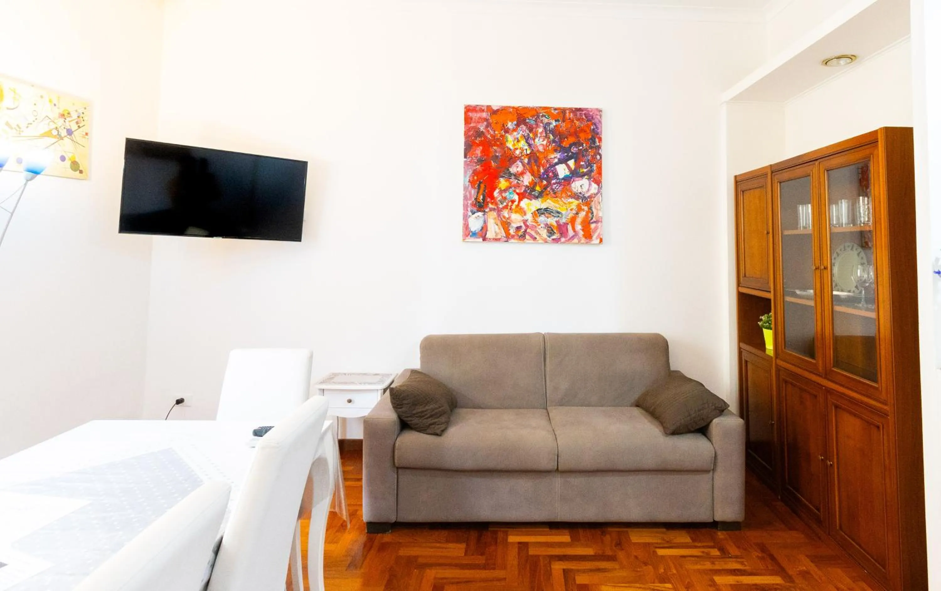 Communal lounge/ TV room, Bed in Vespasiano 49