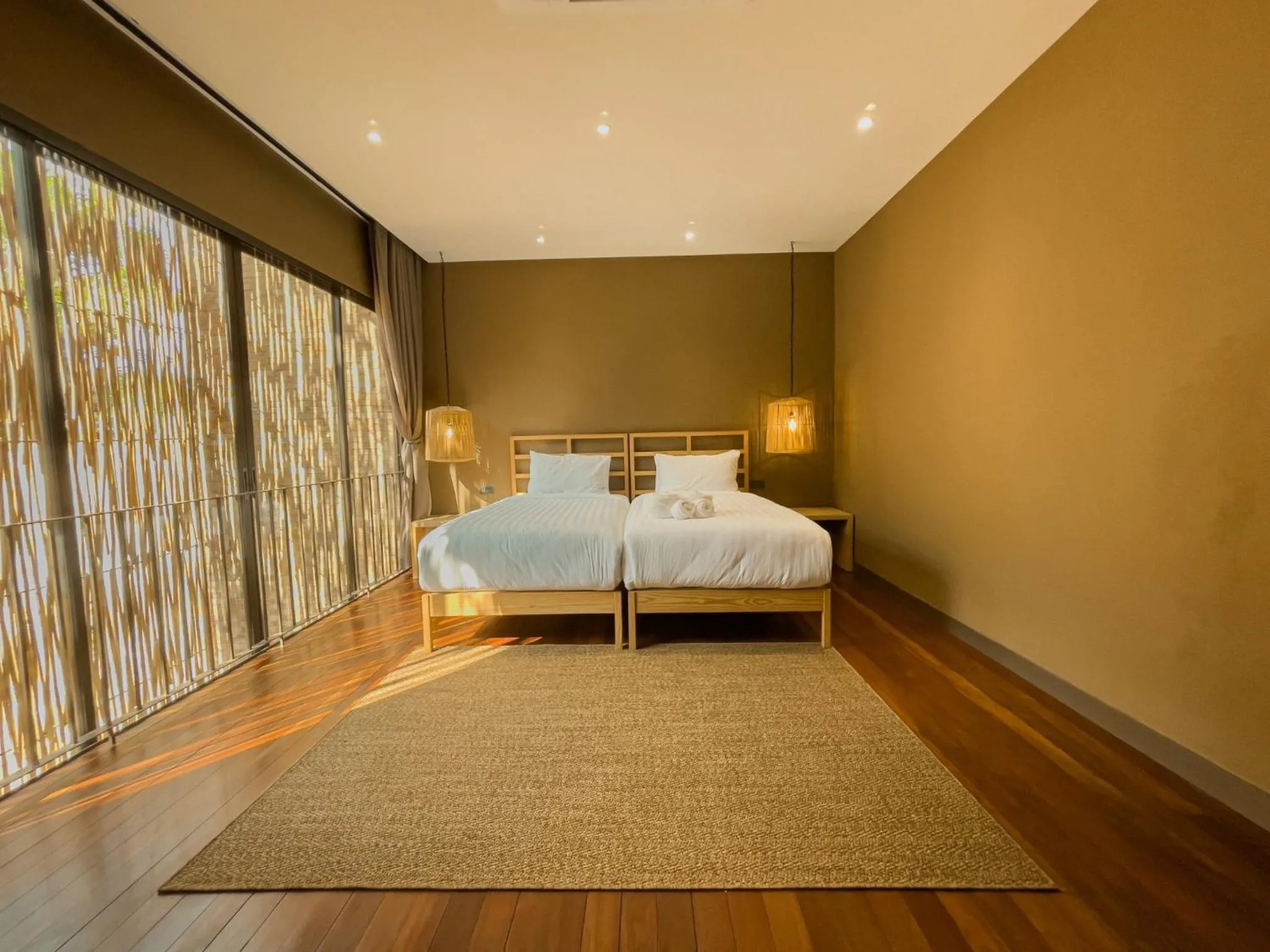 Bed in Historykan Kanchanaburi Hotel