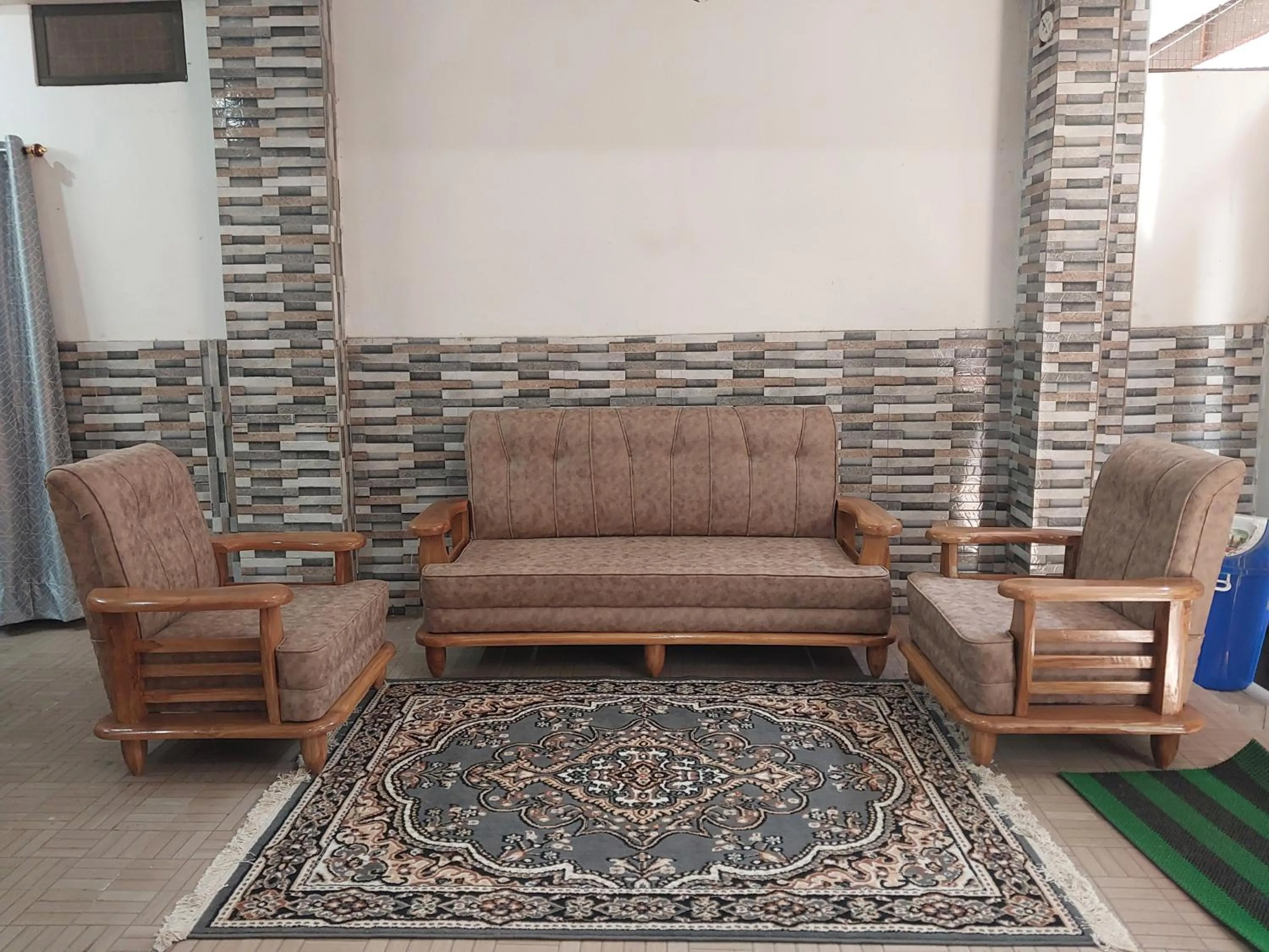 Seating area in Manor Residency