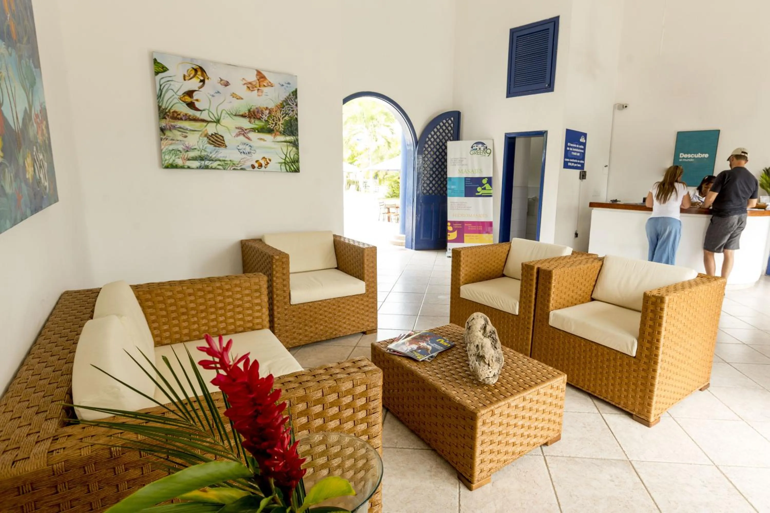 Lobby or reception in Hotel Green 9 & Beach Resort Casablanca