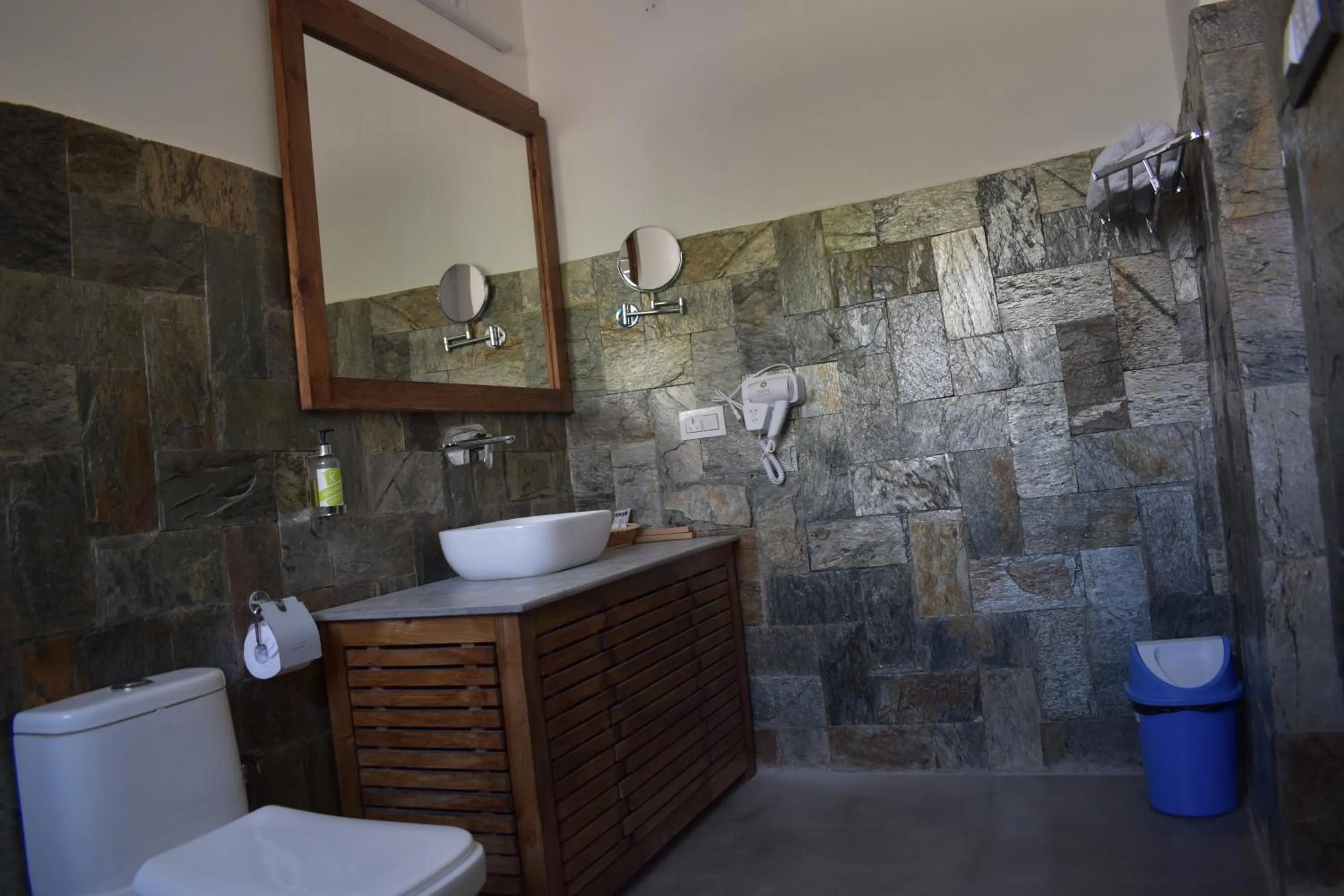 Bathroom in Nubra Ecolodge