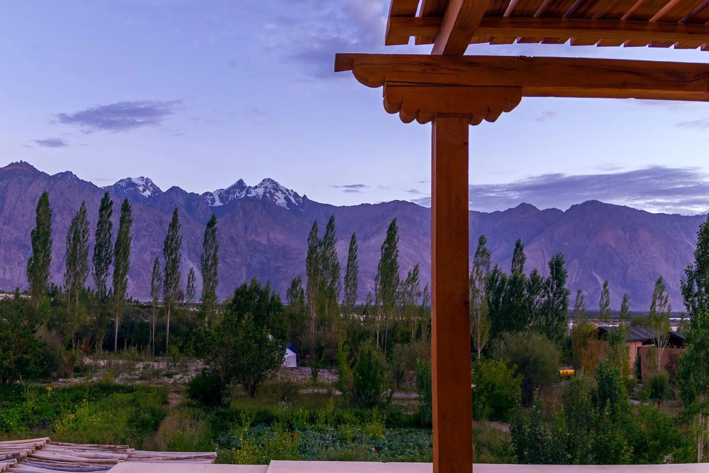 Balcony/Terrace in Nubra Ecolodge