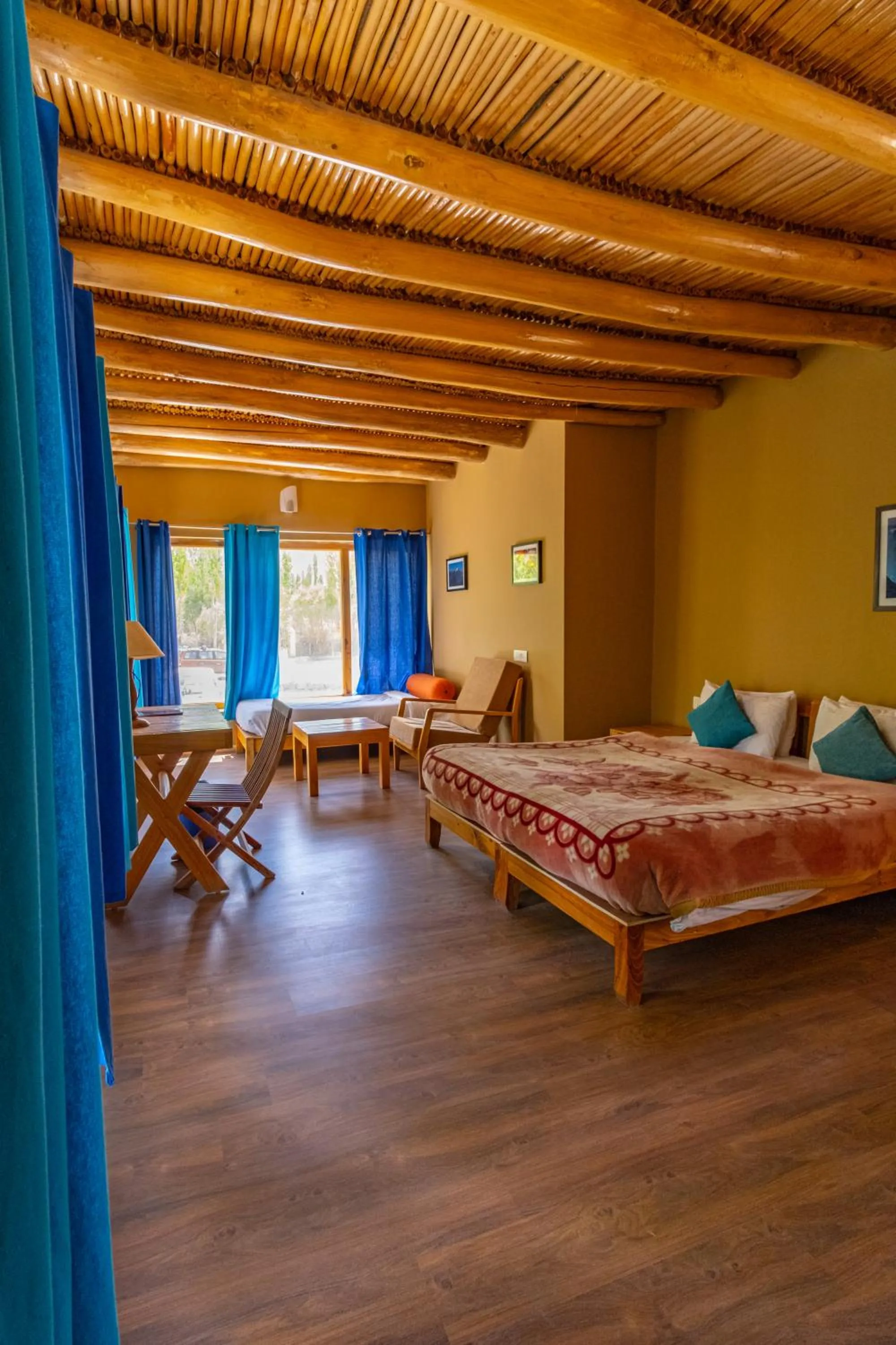 Photo of the whole room, Bed in Nubra Ecolodge
