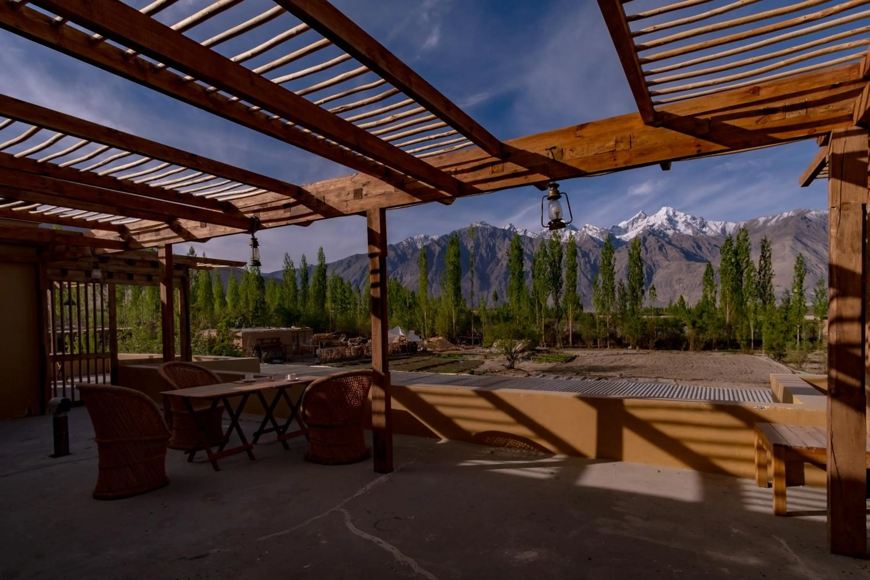 Balcony/Terrace in Nubra Ecolodge