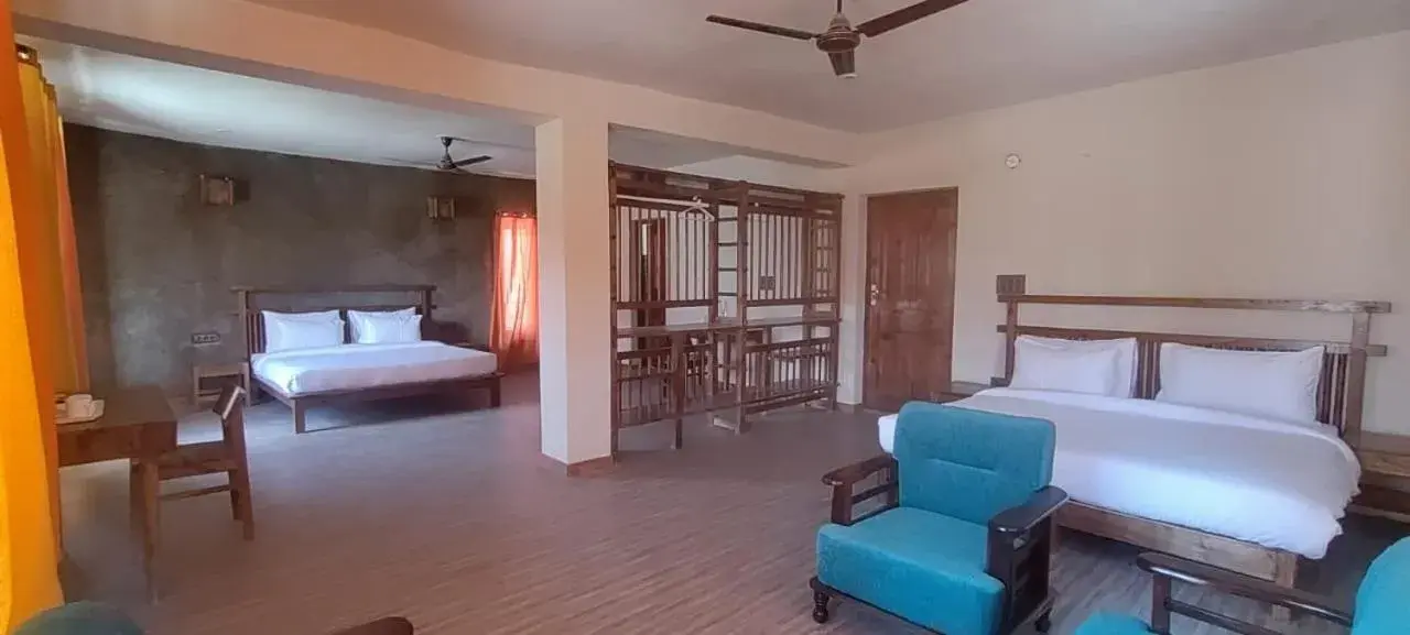 Bed in Nubra Ecolodge Bed in Nubra Ecolodge