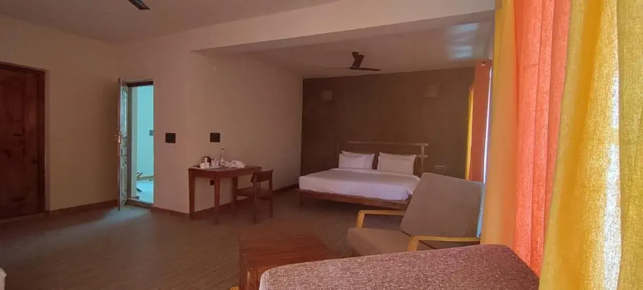 Bed in Nubra Ecolodge Bed in Nubra Ecolodge