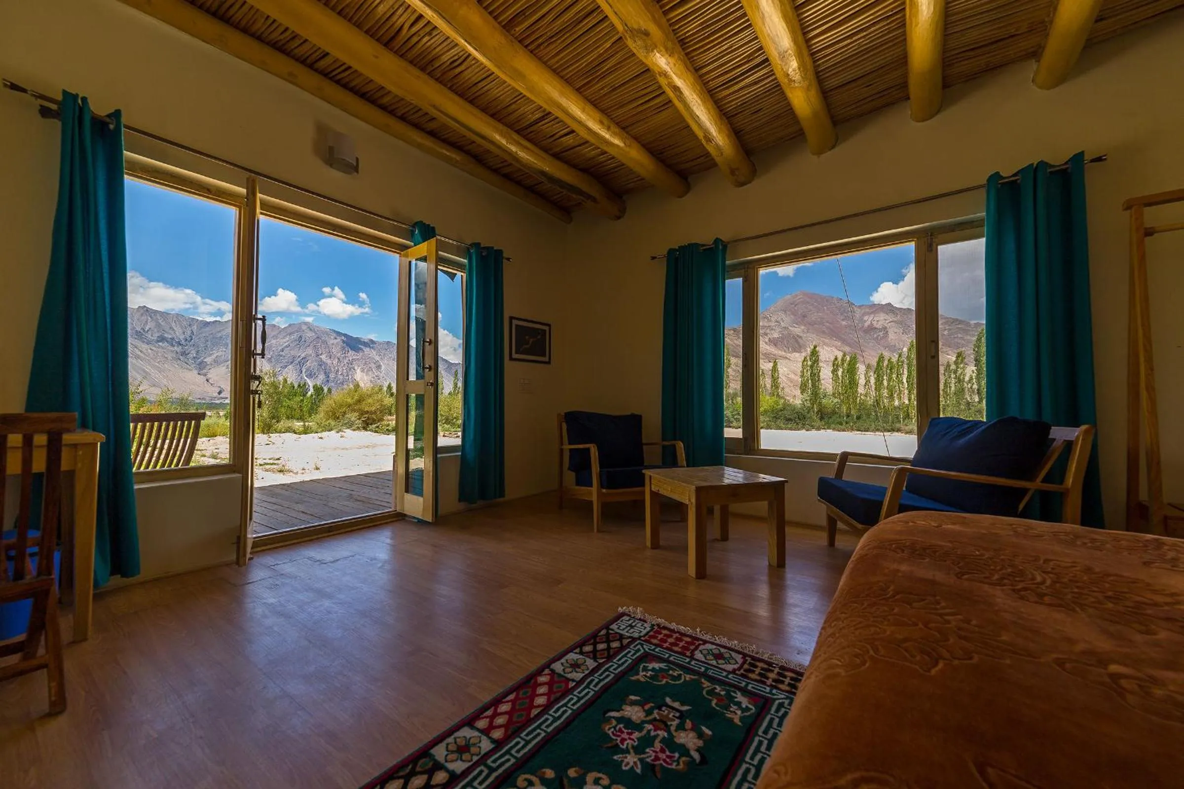 Bedroom in Nubra Ecolodge