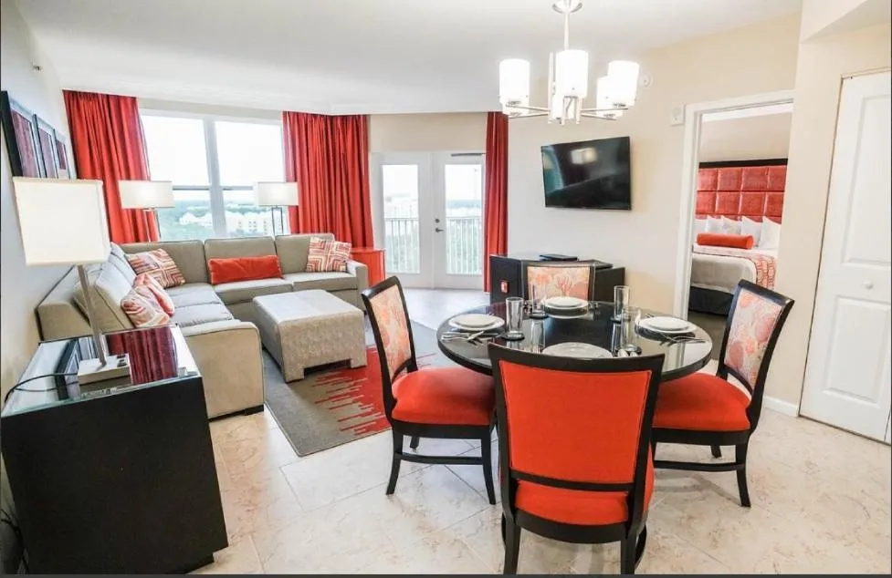 Bed in Vacation Village at Parkway