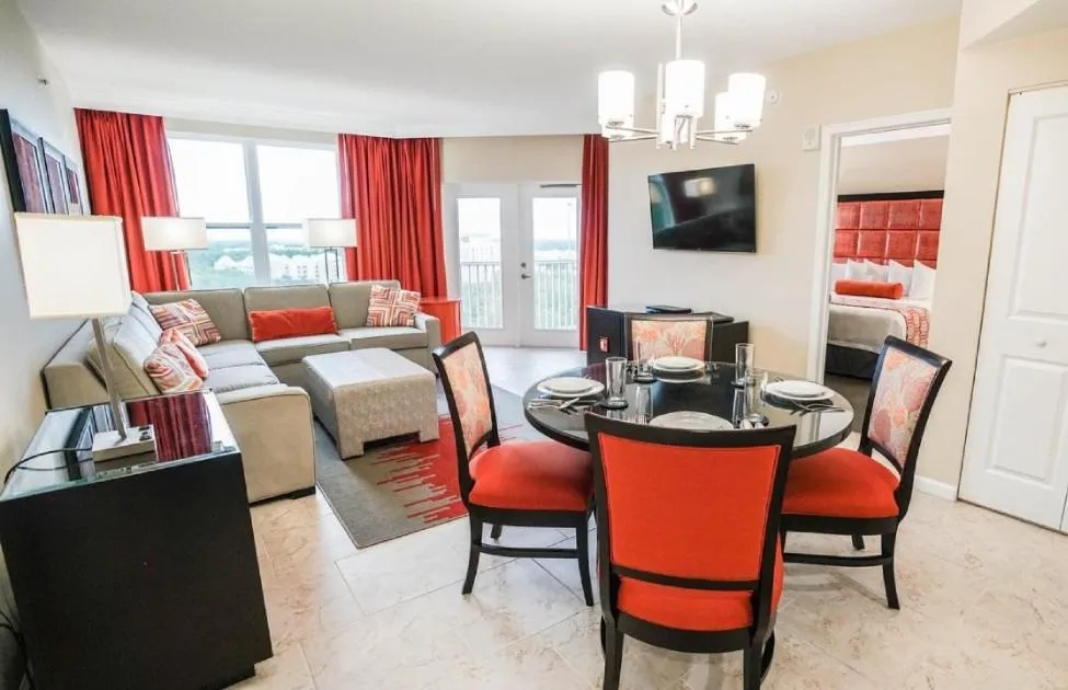 Bed in Vacation Village at Parkway