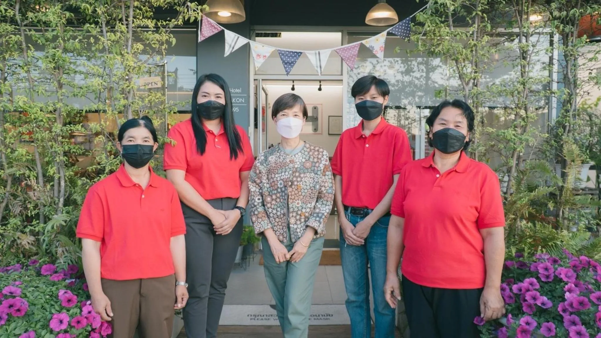 Staff in Honghub Sakon Hotel