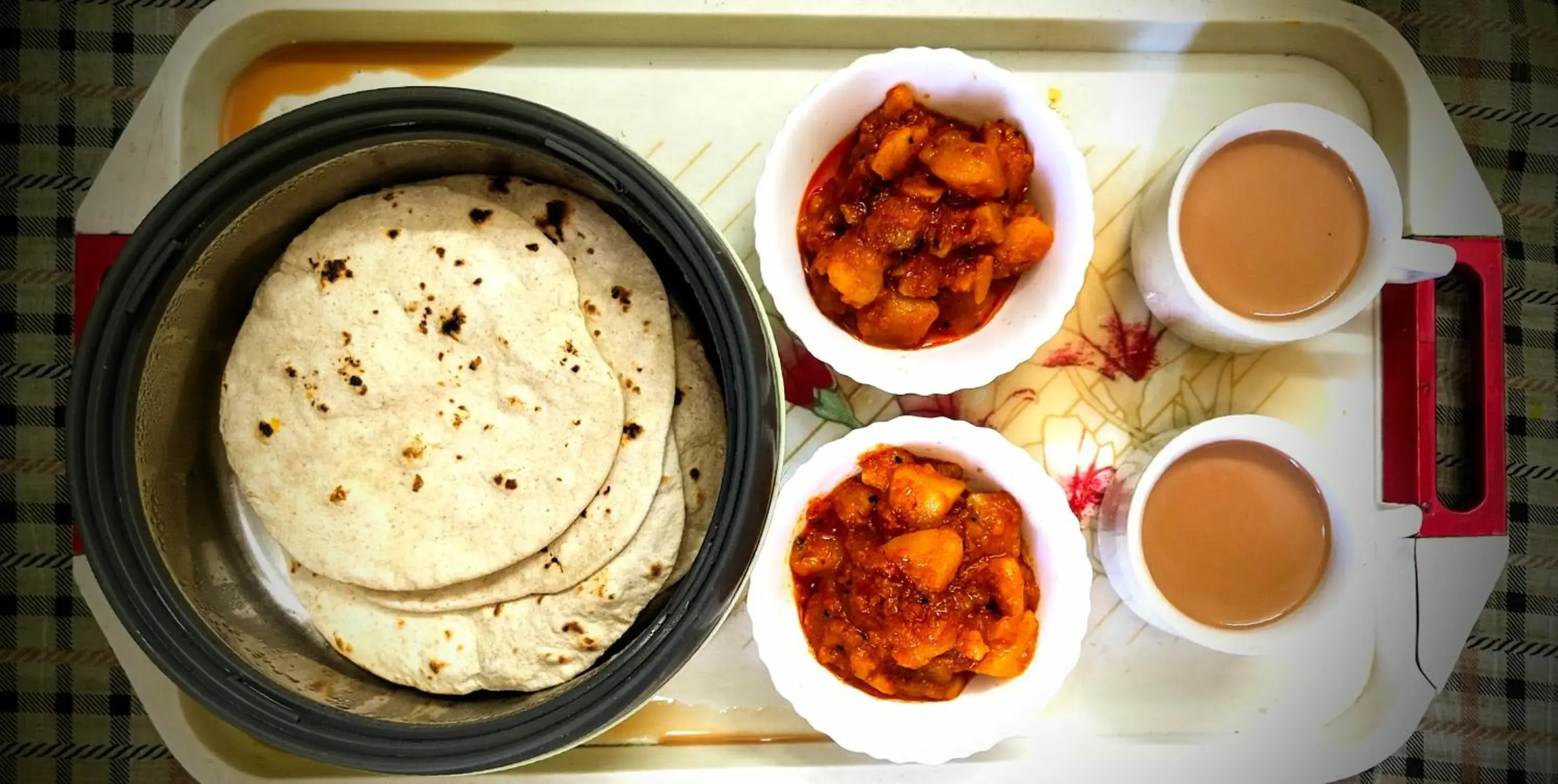 Food close-up in Hidden Monkey Stays Darjeeling, Batasia Food close-up in Hidden Monkey Stays Darjeeling, Batasia