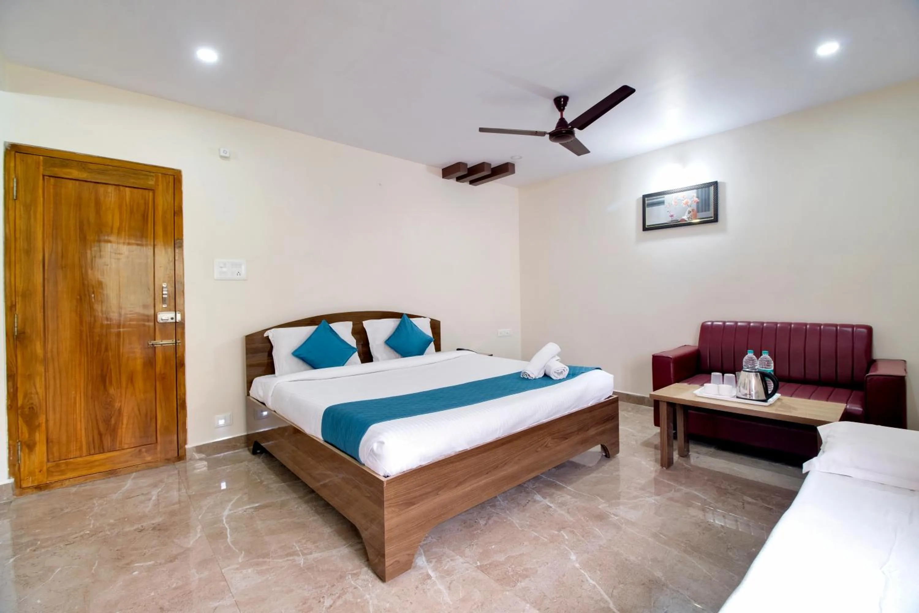 Bed in beestay Hotels MVP Colony