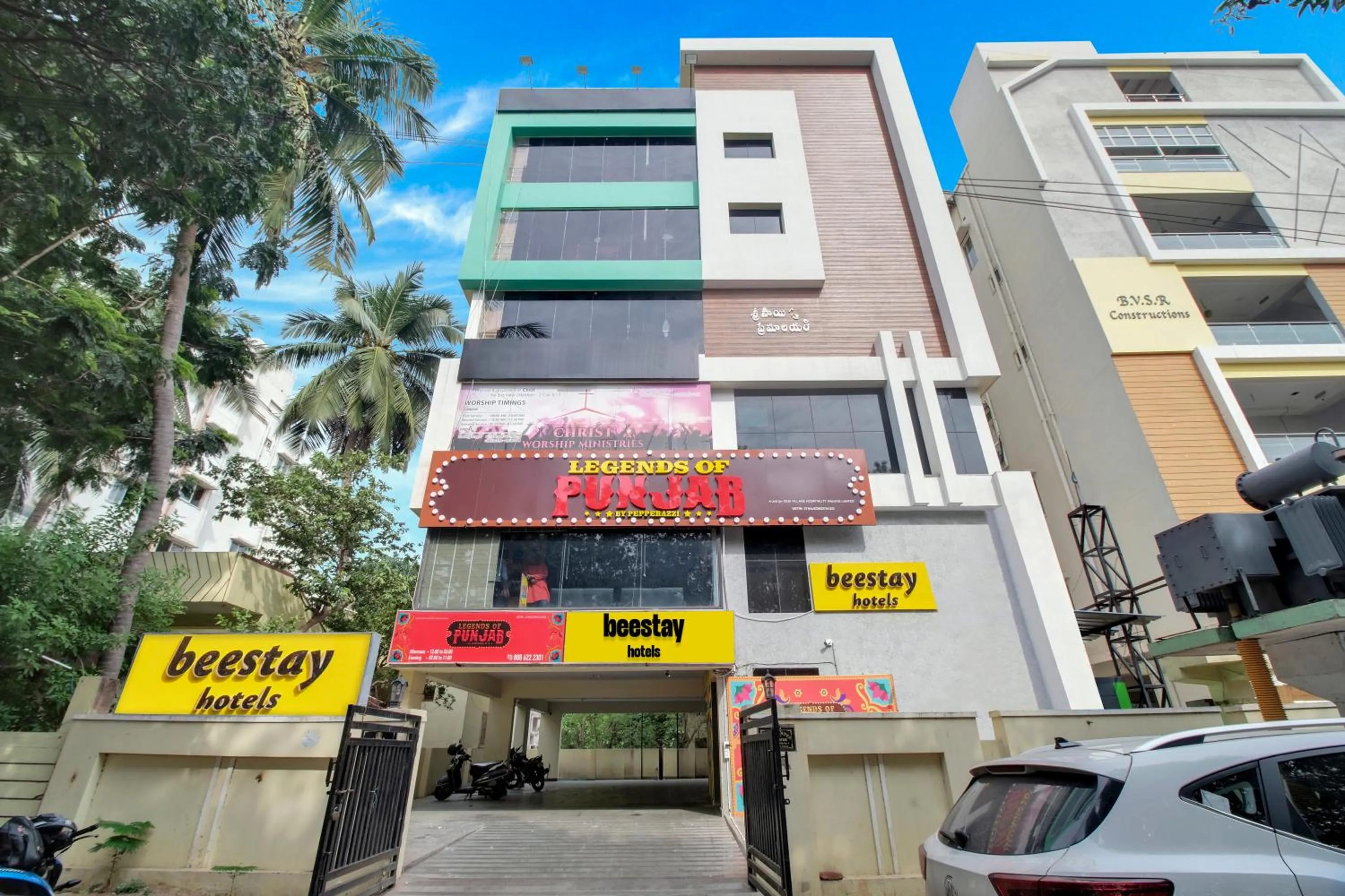 Property building in beestay Hotels MVP Colony