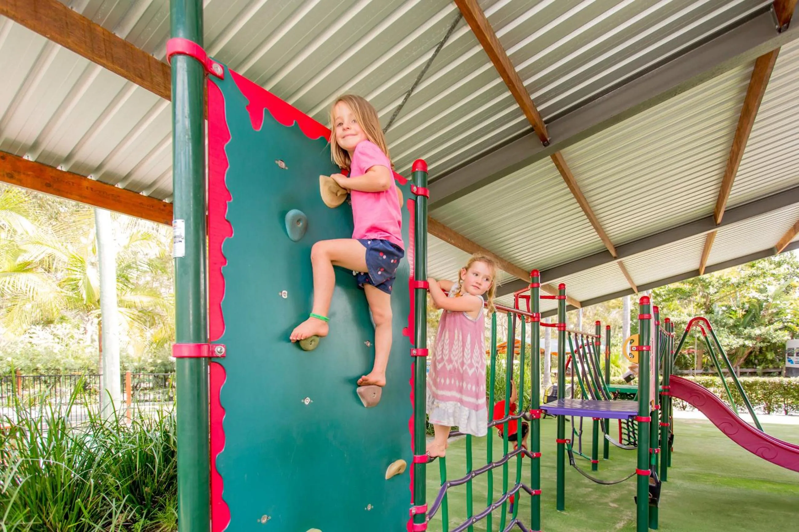 Children play ground in NRMA South West Rocks Holiday Park