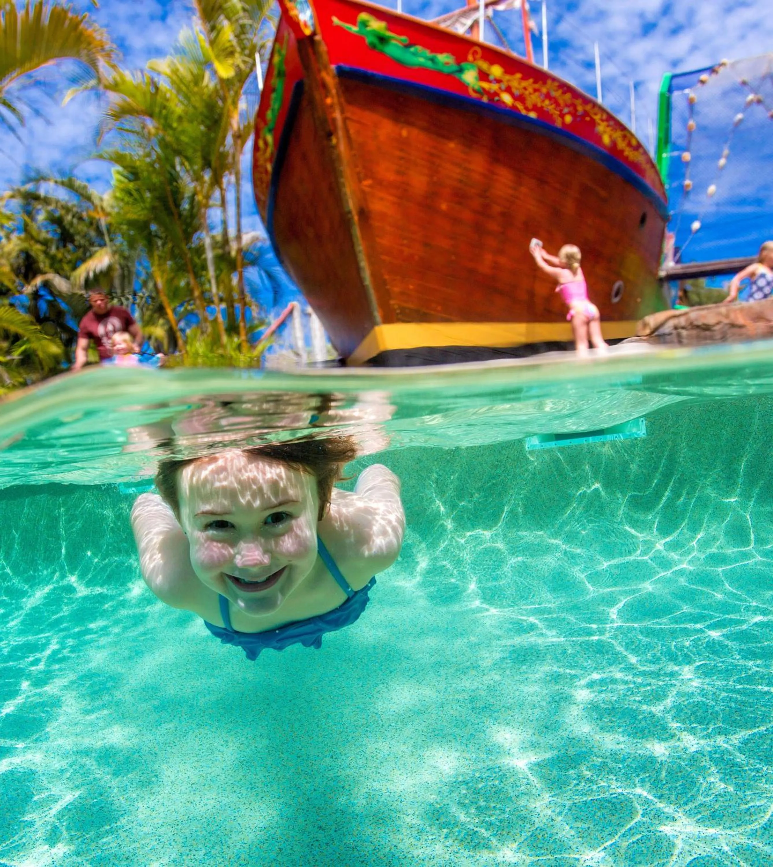 Aqua park in NRMA South West Rocks Holiday Park